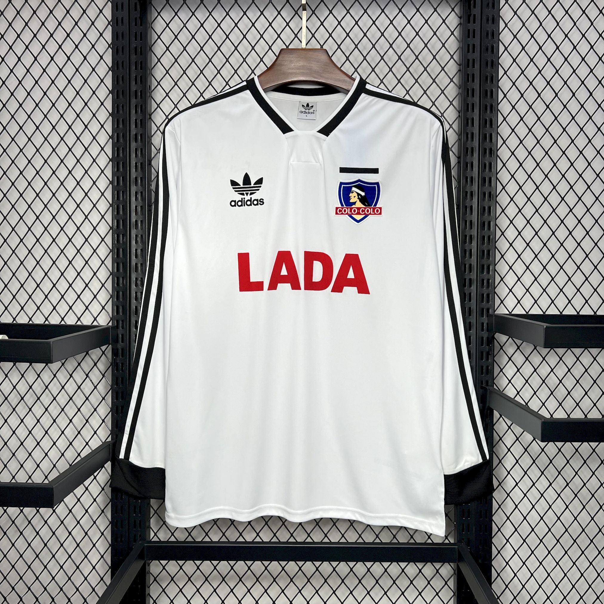 AlphaJersey-Retro Colo Colo 1991 Home Long Sleeve Jersey