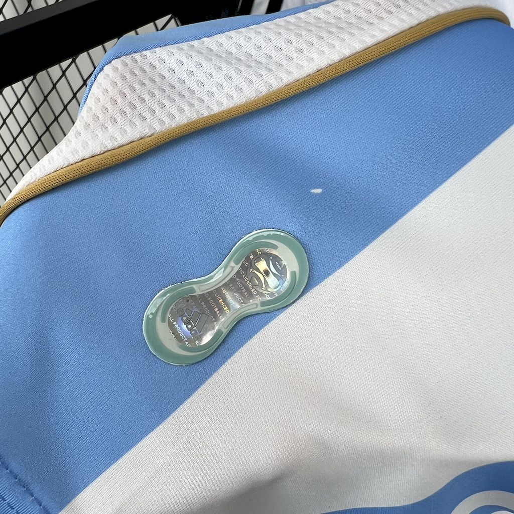 AlphaJersey-Retro Argentina 2006 Home Long Sleeves Jersey