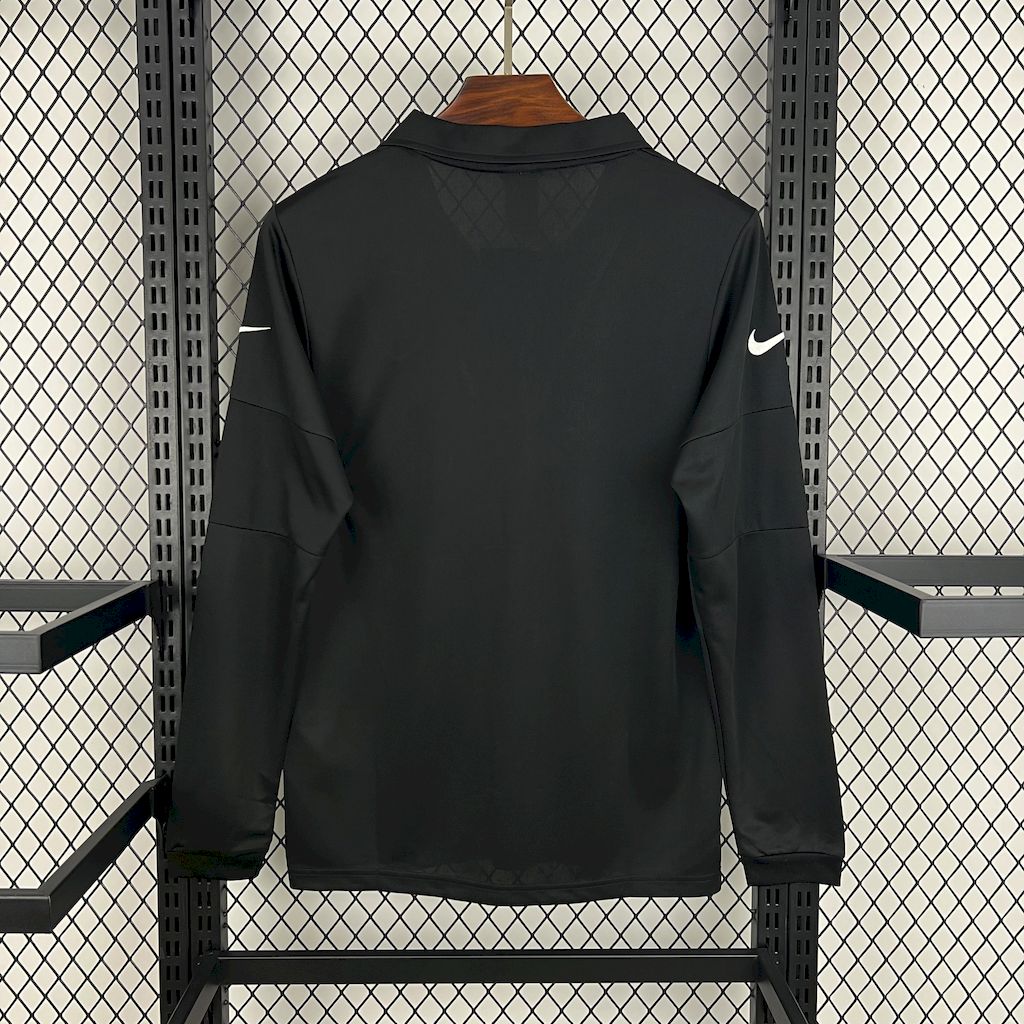 AlphaJersey-Retro Brazil 2004 Black GK Special Long Sleeves Jersey