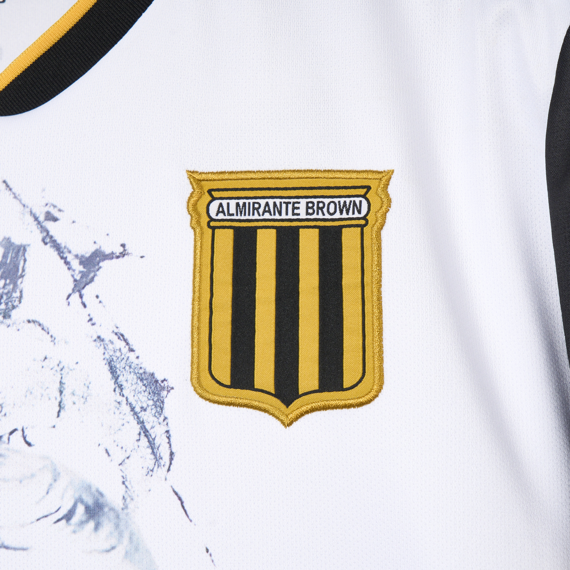 AlphaJersey-Retro Club Almirante Brown 2021 White Anniversary Jersey