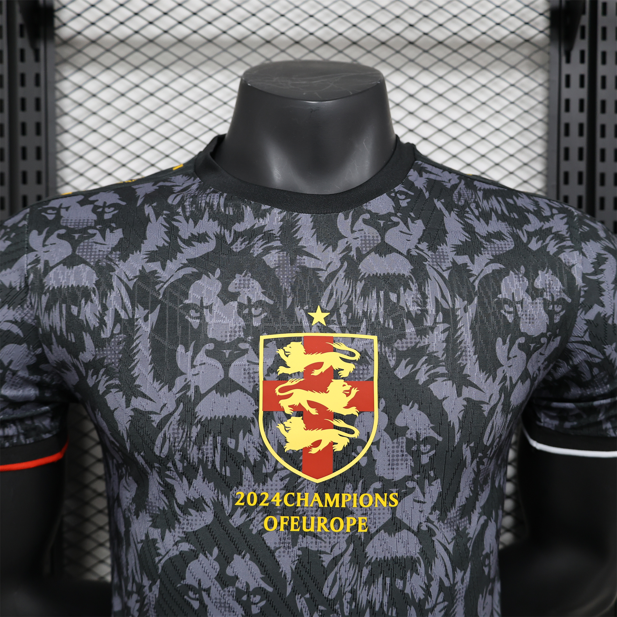 AlphaJersey-England 2024 Black The Lions Special Edition Jersey - Player Version