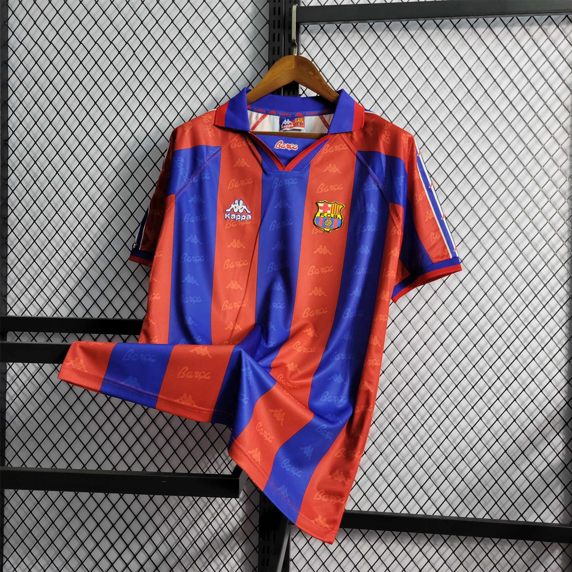 AlphaJersey-Retro Barcelona 96-97 Home Stadium Jersey