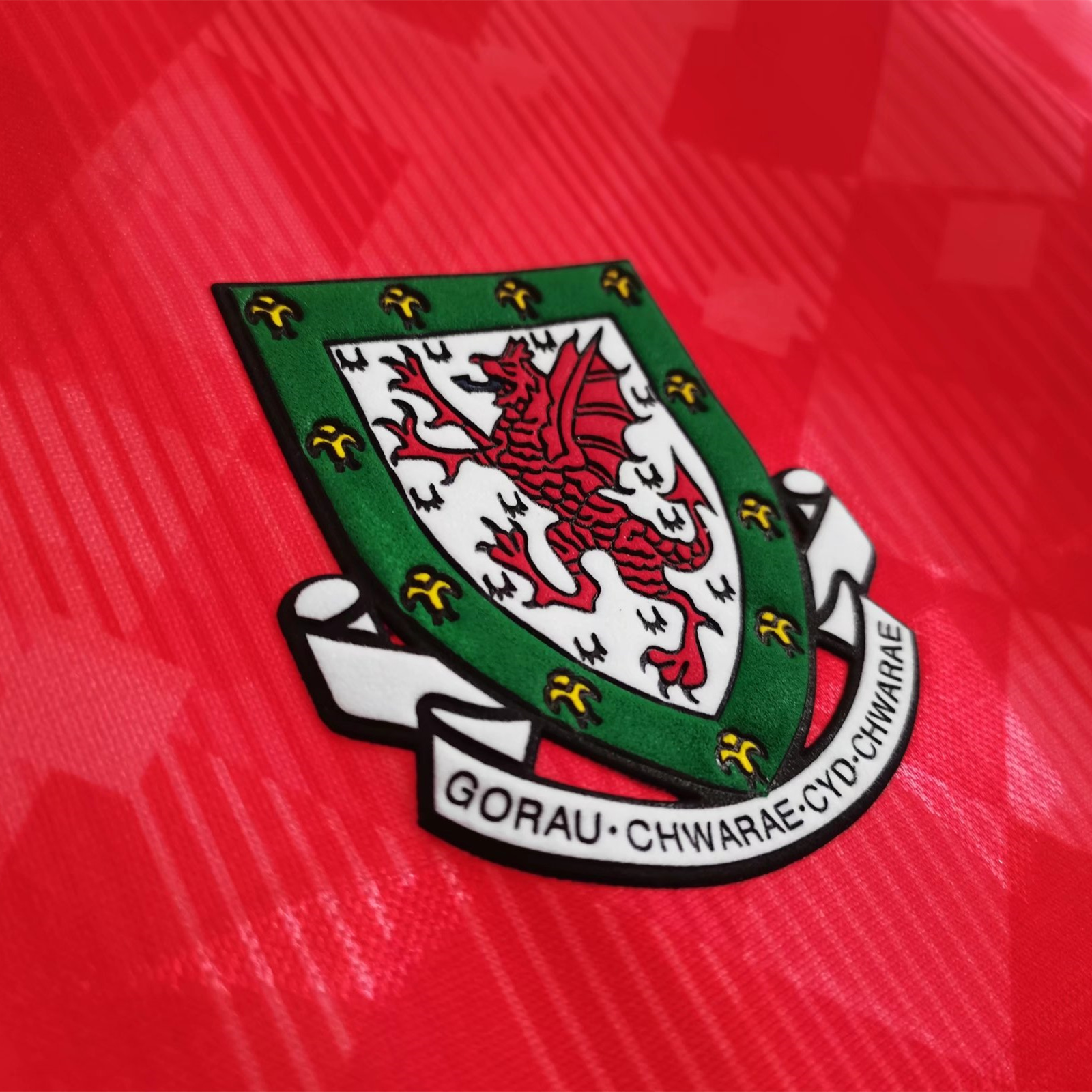 AlphaJersey-Retro Wales 1990 Home Stadium Jersey