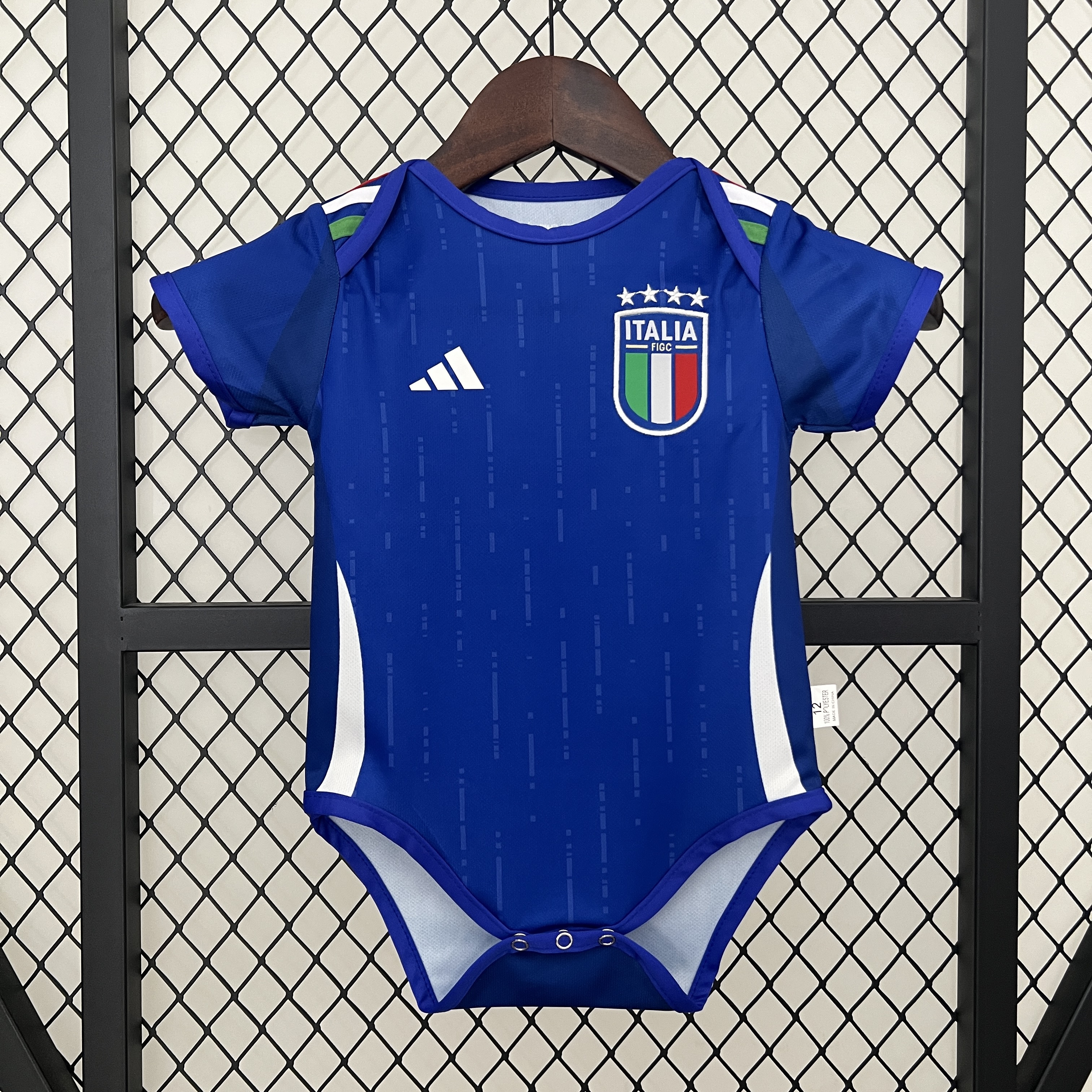AlphaJersey-Italy 2024 Home Baby Crawling Suit
