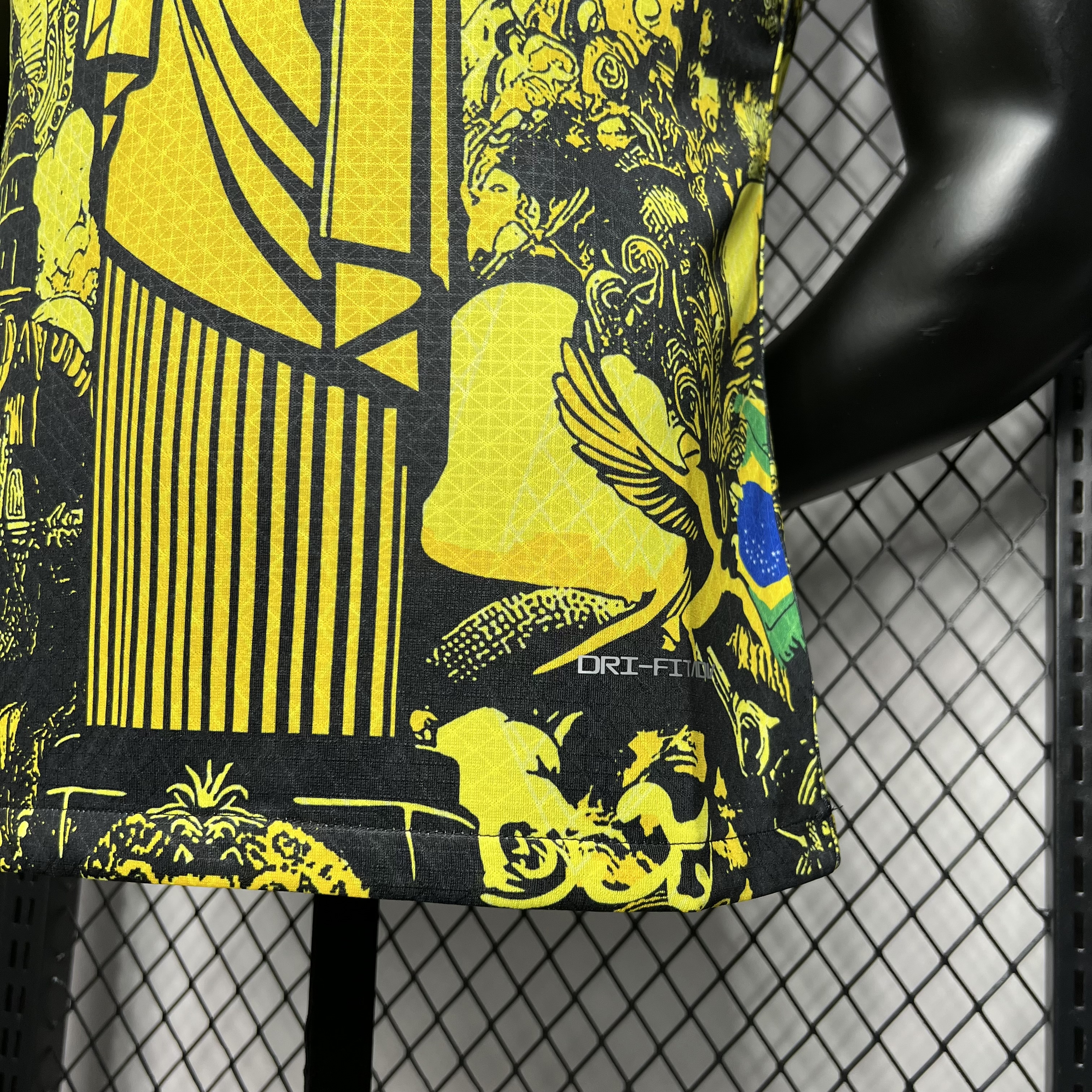AlphaJersey-Brazil 2024 Yellow Christ the Redeemer Statue Jersey - Player Version