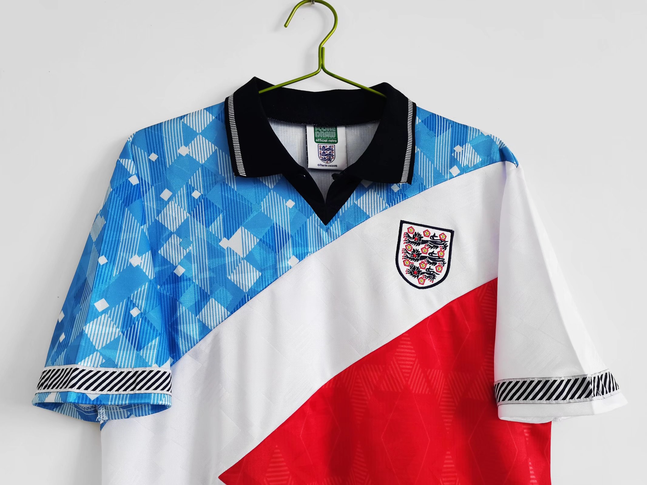 AlphaJersey-Retro England 1990 Three Color Jersey