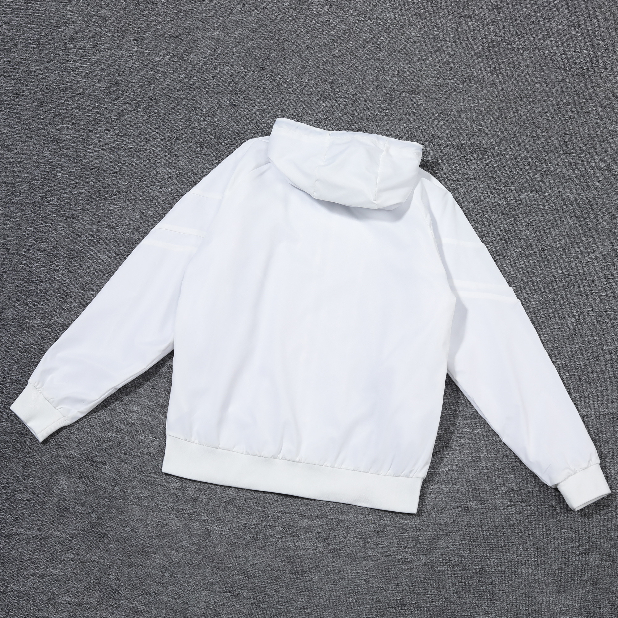 AlphaJersey-England 2024 National Team Anthem White Hooded Windbreaker - Player Version