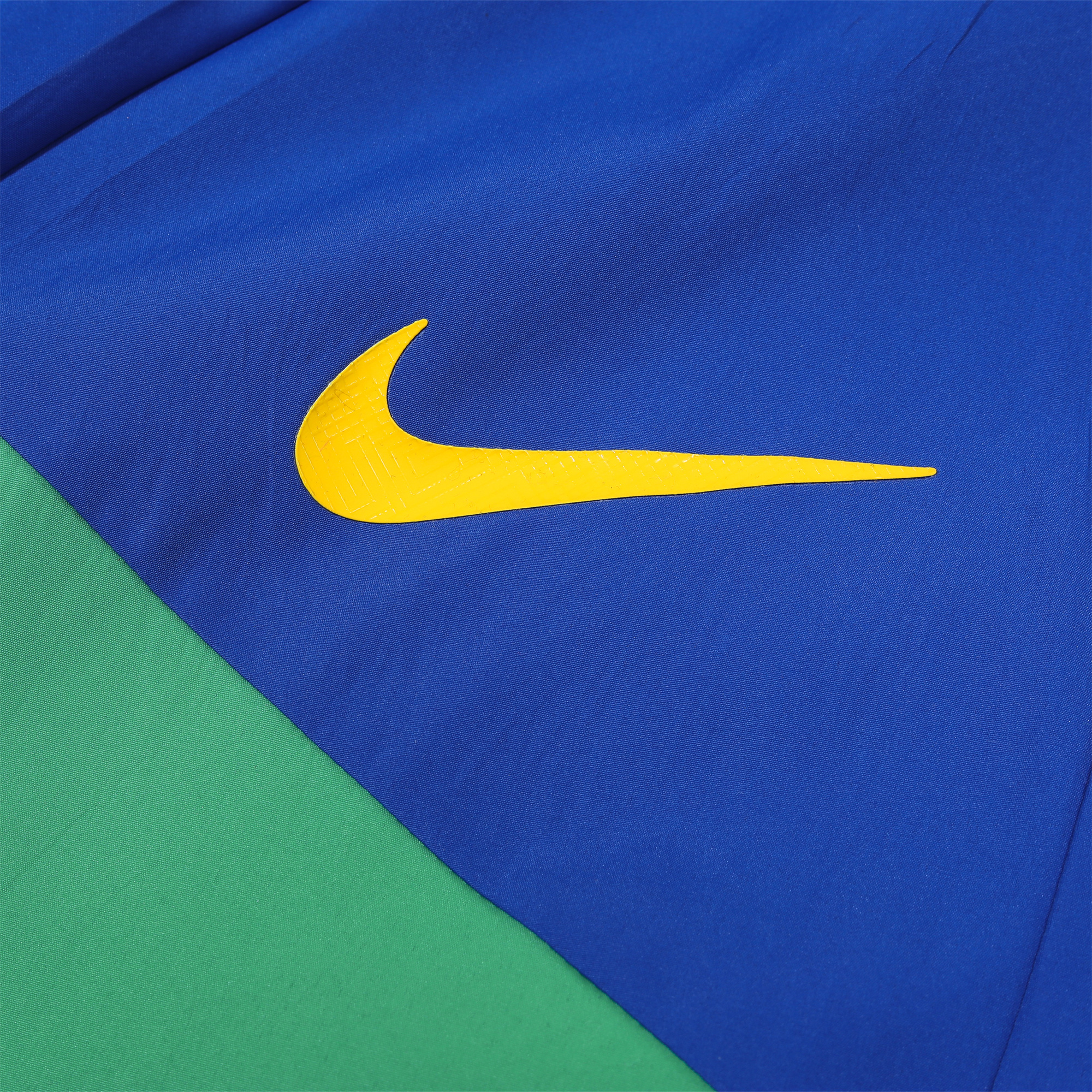 AlphaJersey-Brazil 2024 National Team Anthem Blue Hooded Windbreaker - Player Version