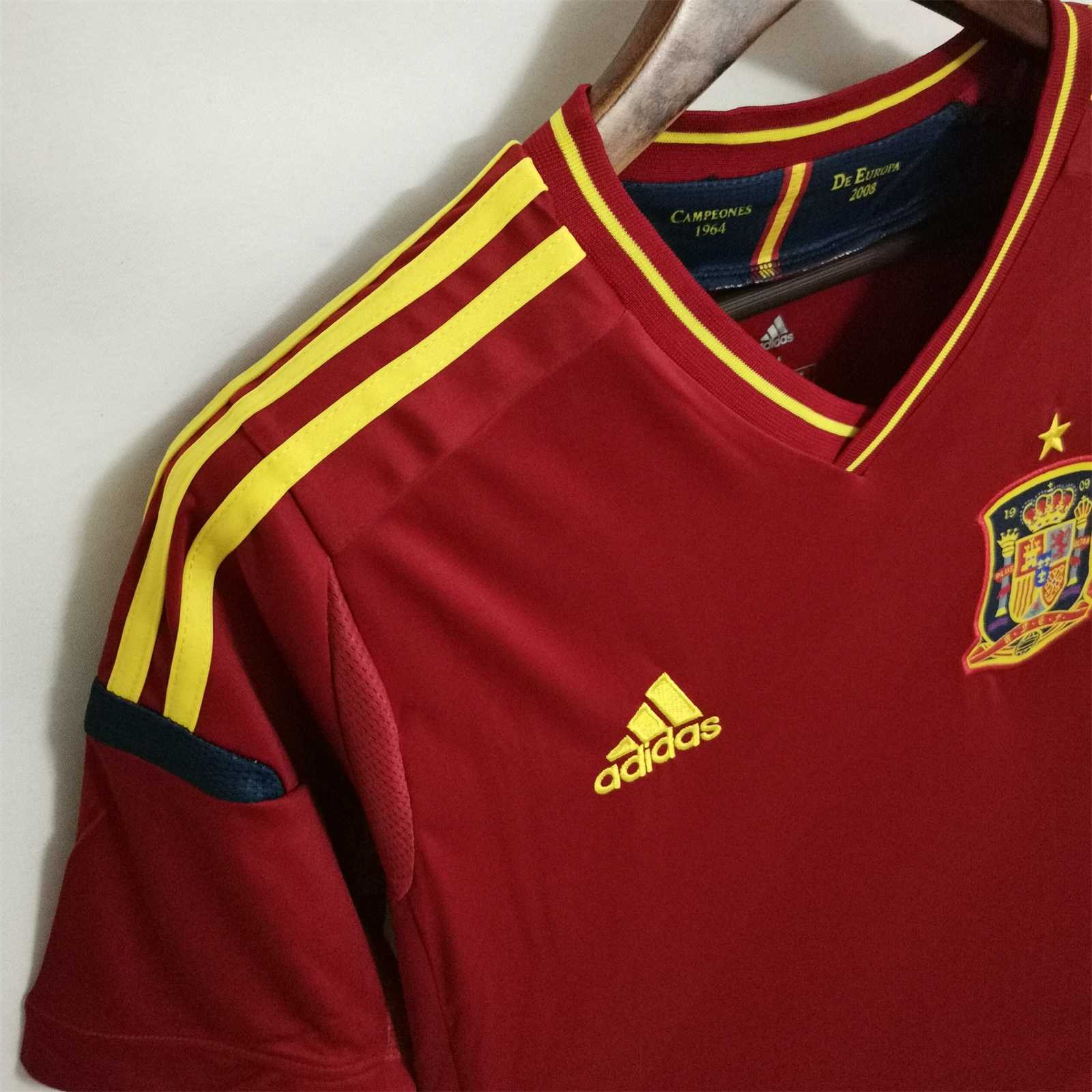 AlphaJersey-Retro Spain 2012 Home Stadium Jersey
