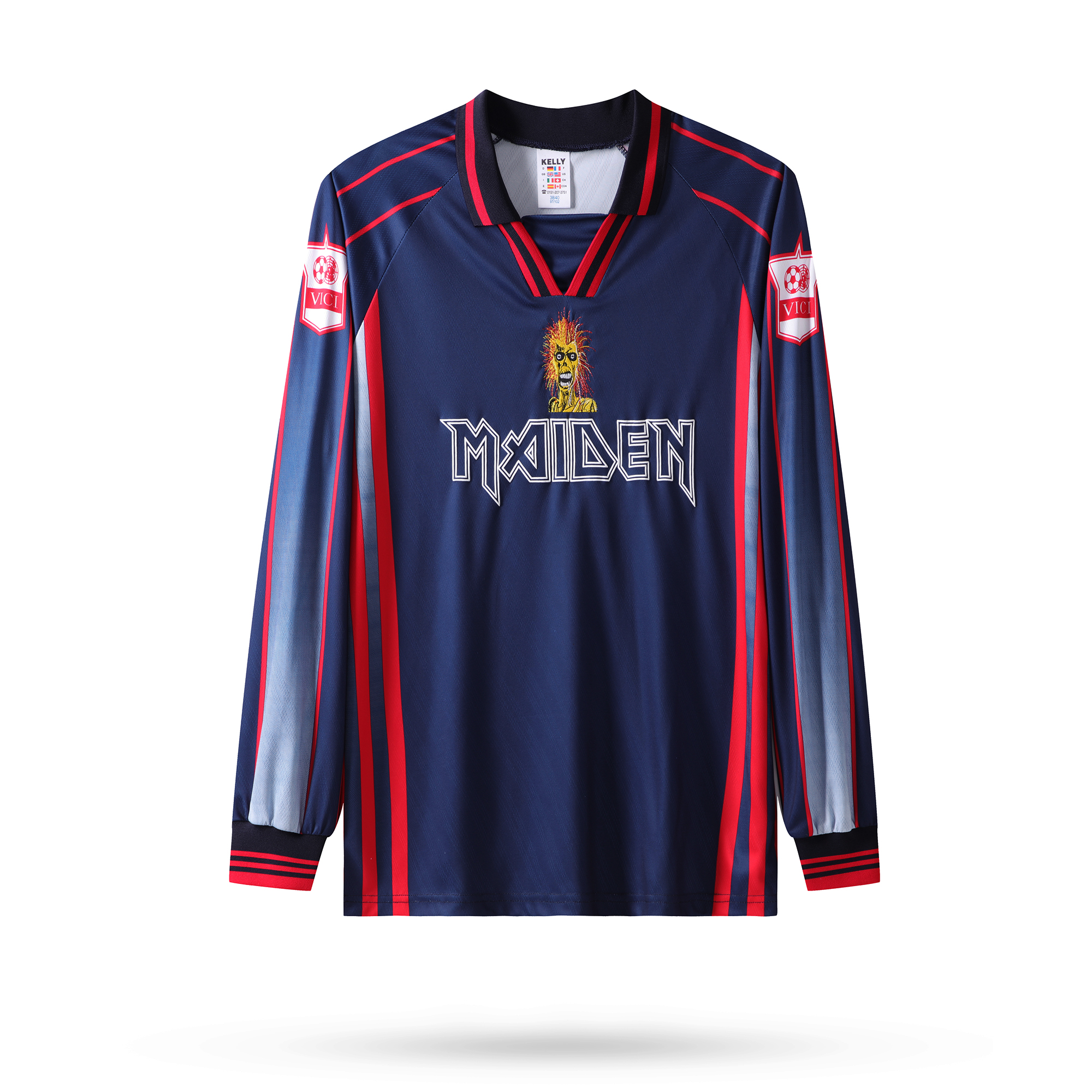 AlphaJersey-Retro Iron Maiden 1998 Long Sleeve Jersey
