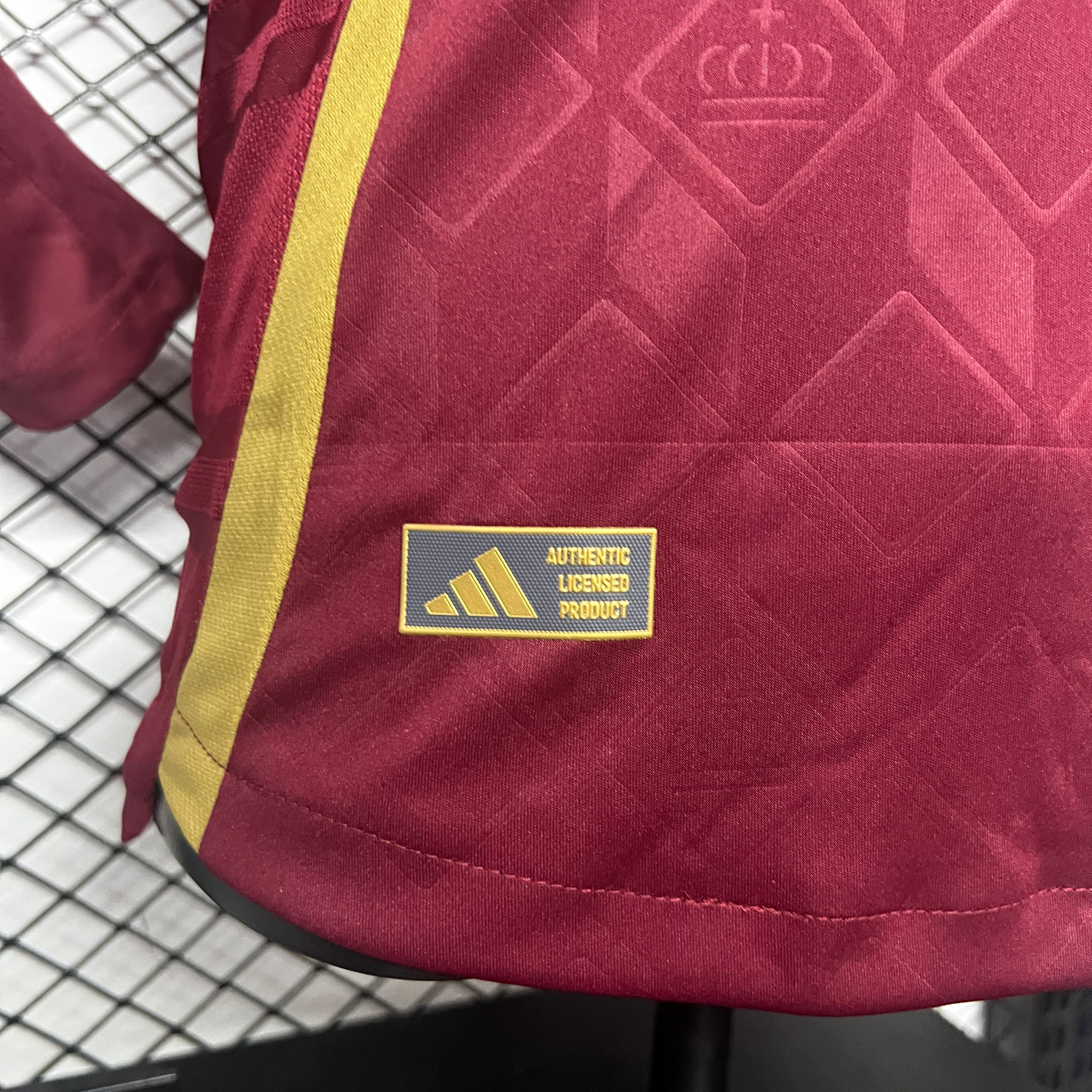 AlphaJersey-Belgium 2024 Home Stadium Long Sleeve Jersey - Player Version