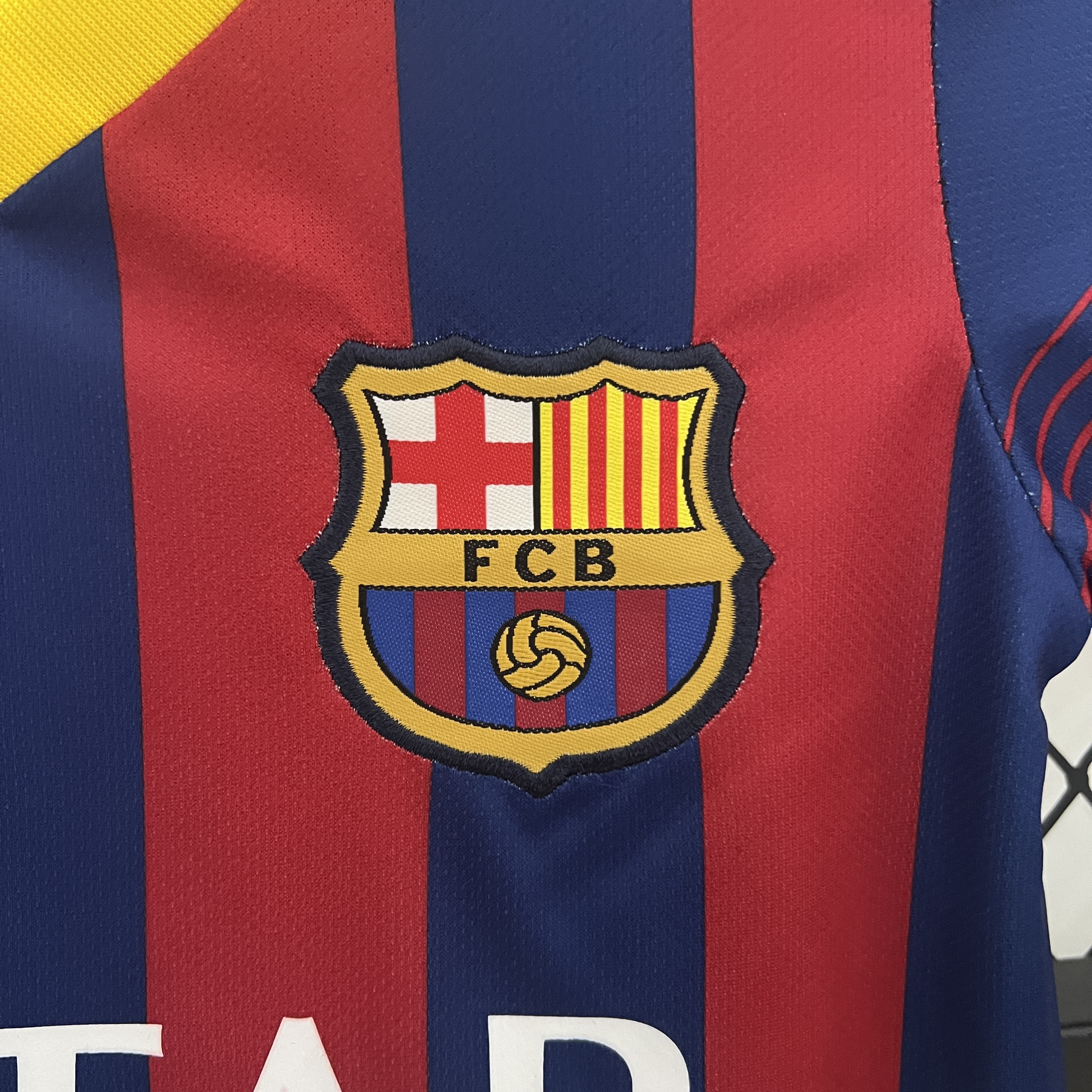 AlphaJersey-Retro Barcelona 2013-14 Home Stadium Kids Kit