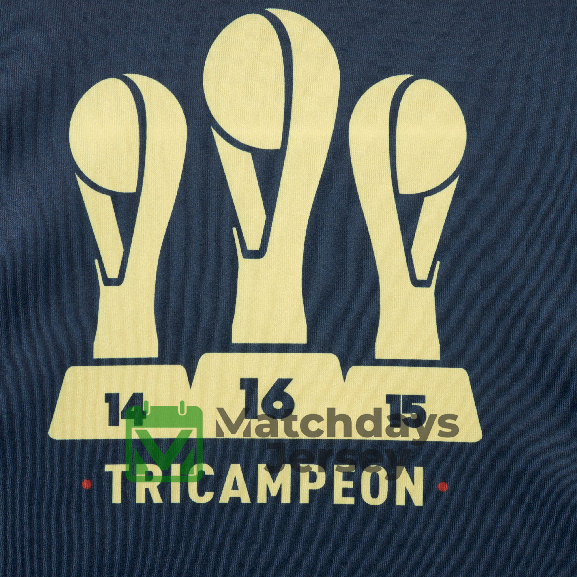 AlphaJersey-Club América 2024 Triple Championship Commemorative Edition Jersey - Deep Blue