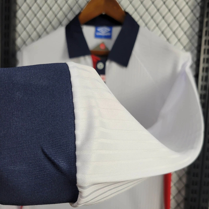 AlphaJersey-Retro England 1998 Home Stadium Long Sleeve Jersey