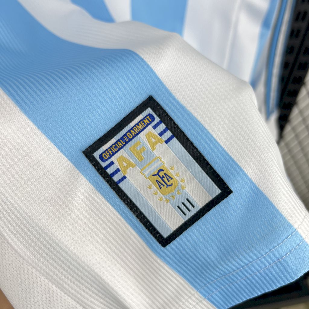AlphaJersey-Retro Argentina 1998 Home Long Sleeves Jersey