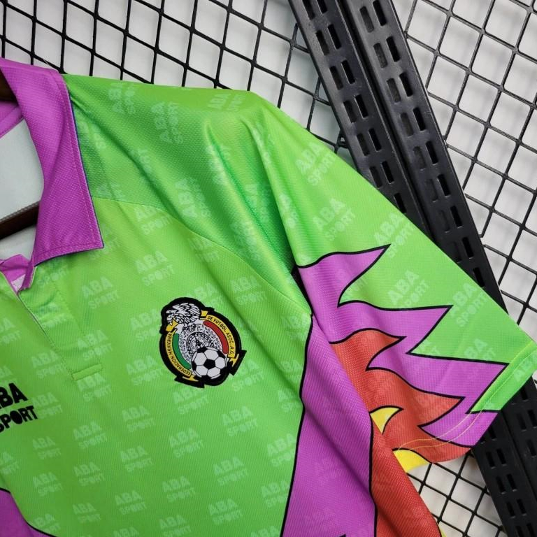 AlphaJersey-Retro Mexico 1994 Goalkeeper Green Jersey