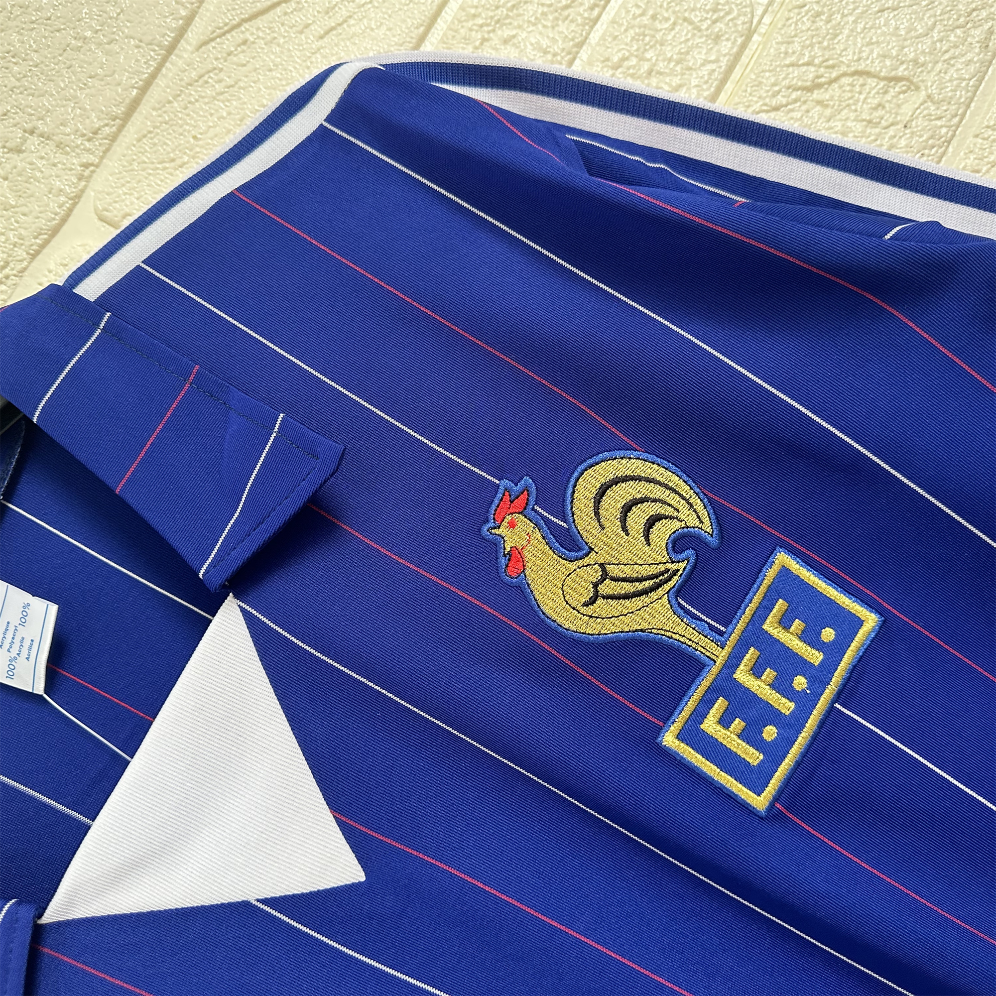 AlphaJersey-Retro France 1980-82 Home Long Sleeve Jersey