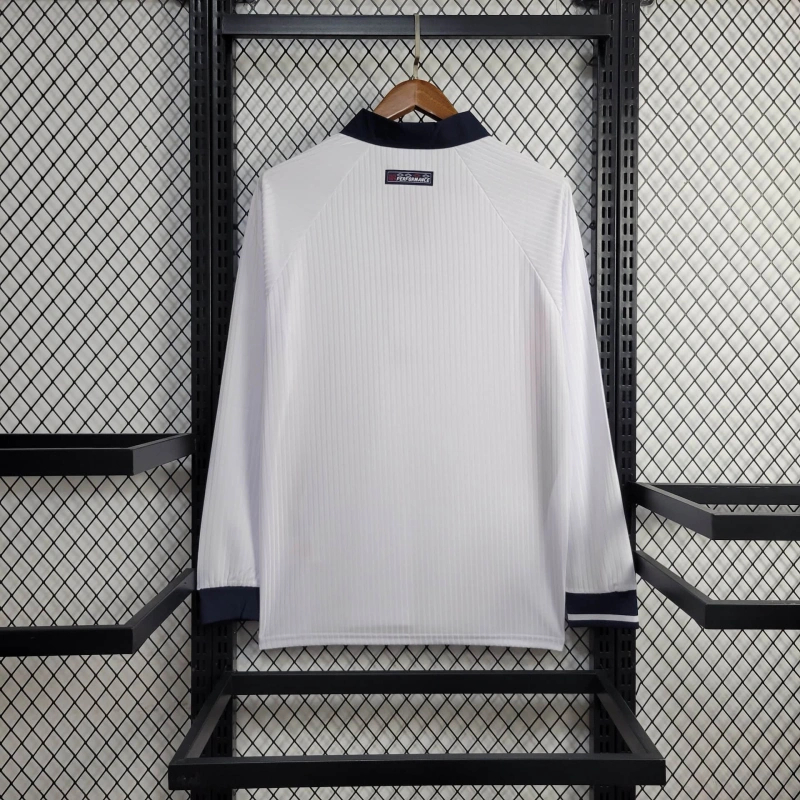 AlphaJersey-Retro England 1998 Home Stadium Long Sleeve Jersey
