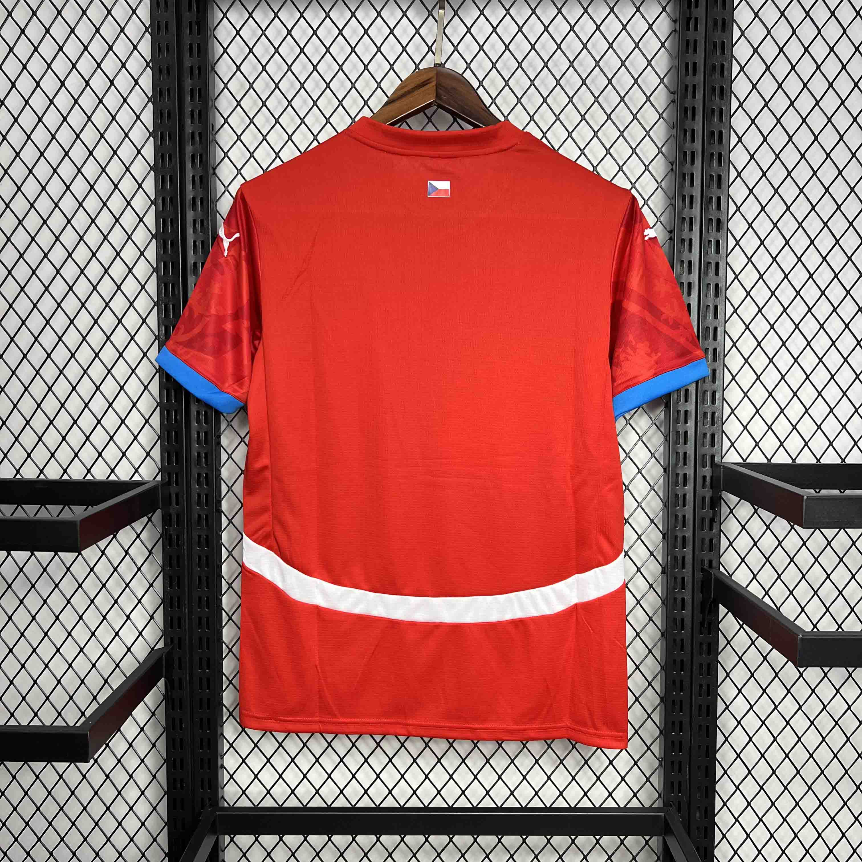 AlphaJersey-Czech Republic 2024 Home Stadium Jersey - Fans Version