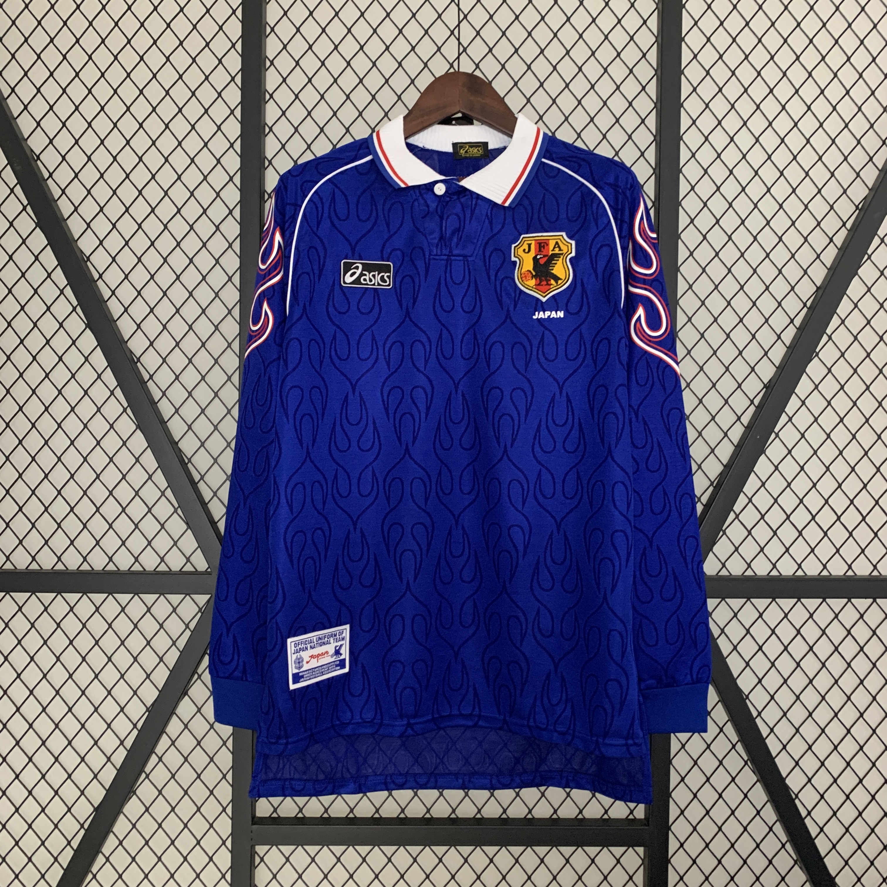 AlphaJersey-Retro Japan 1998 Home Stadium Long Sleeve Jersey