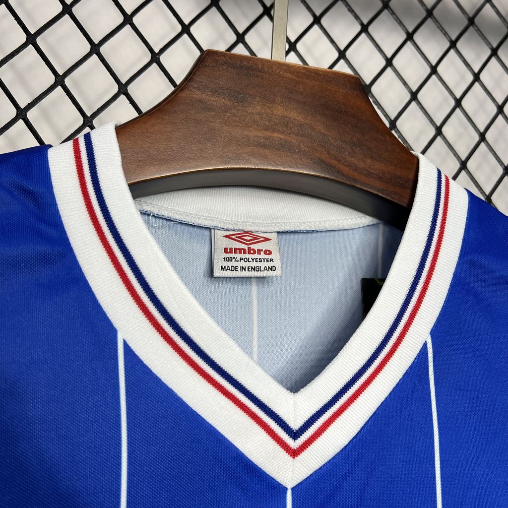 AlphaJersey-Retro Glasgow Rangers 1982-83 Home Stadium Jersey