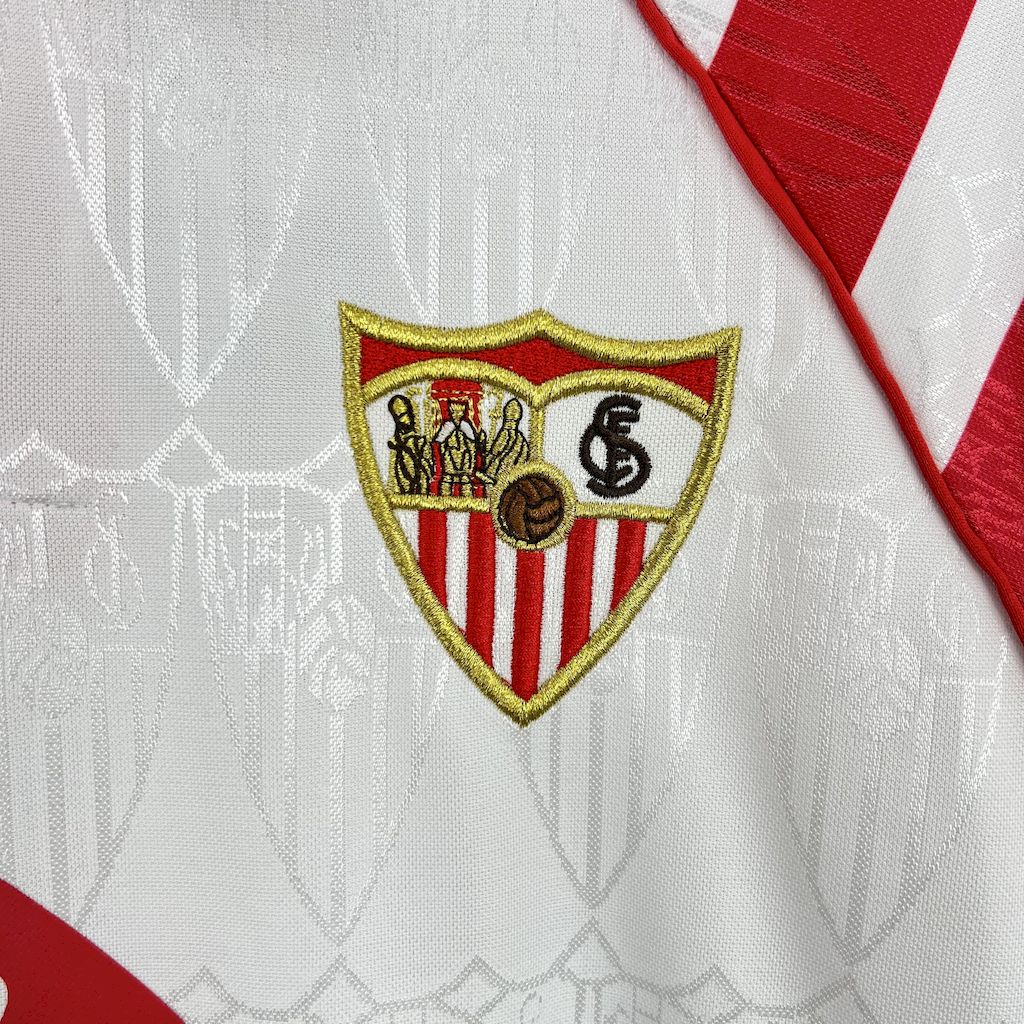 AlphaJersey-Retro Sevilla FC 1992-93 Home Jersey with Chest Sponsor