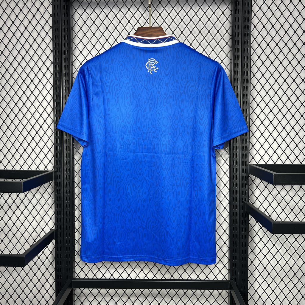 AlphaJersey-Retro Glasgow Rangers 1990-92 Home Stadium Jersey