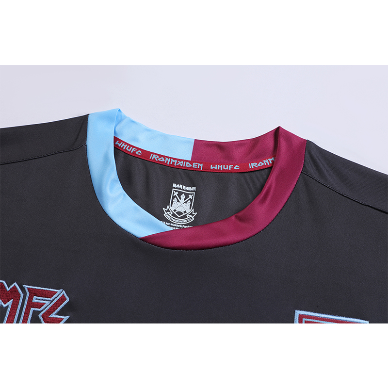 AlphaJersey-Iron Maiden x West Ham Black Special Edition Jersey - with 11 print
