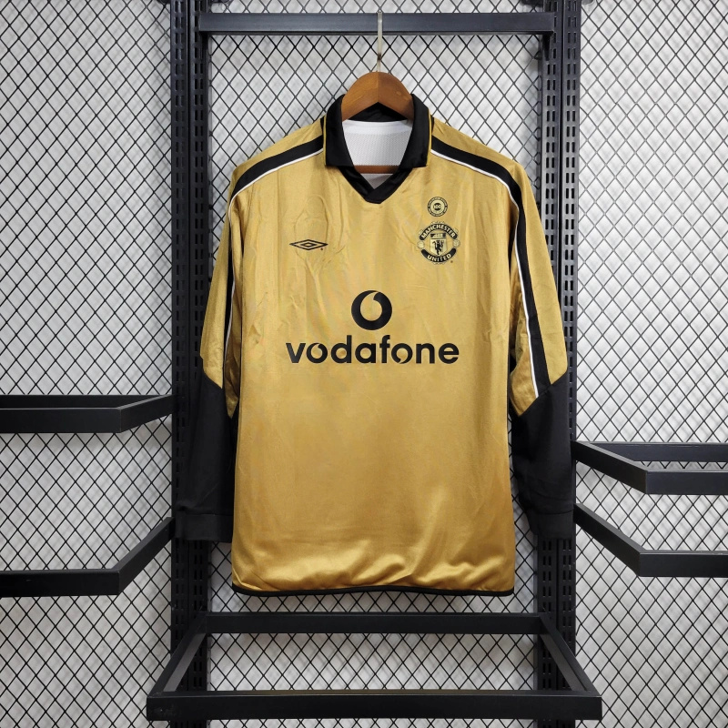 AlphaJersey-Retro Manchester United 01-02 100th Anniversary Long Sleeve Special Edition Jersey