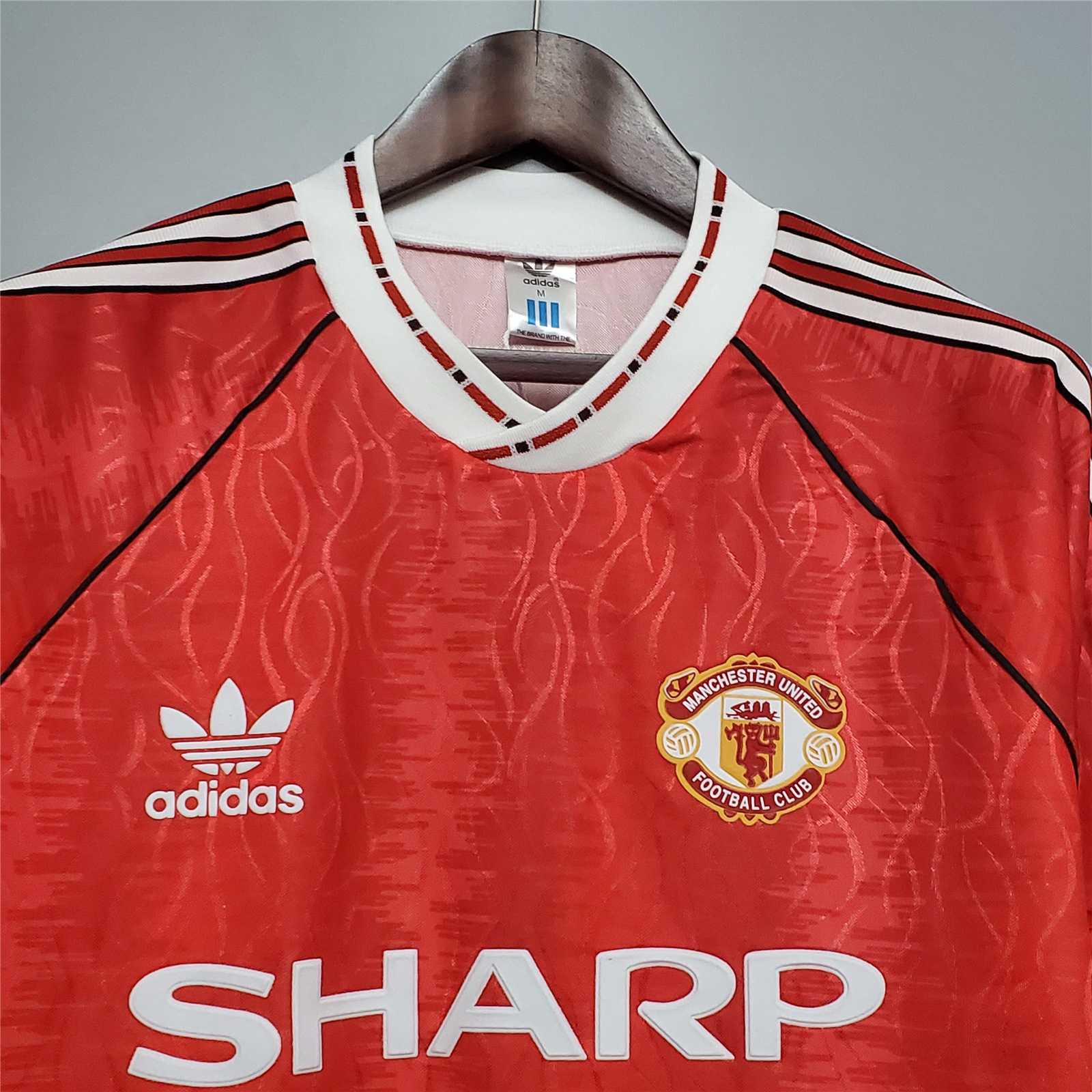 AlphaJersey-Retro Manchester United 91-92 Home Jersey