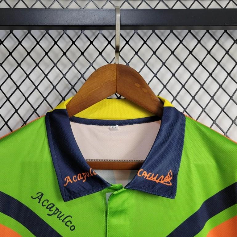 AlphaJersey-Retro Mexico 1994 Goalkeeper Green Orange Jersey