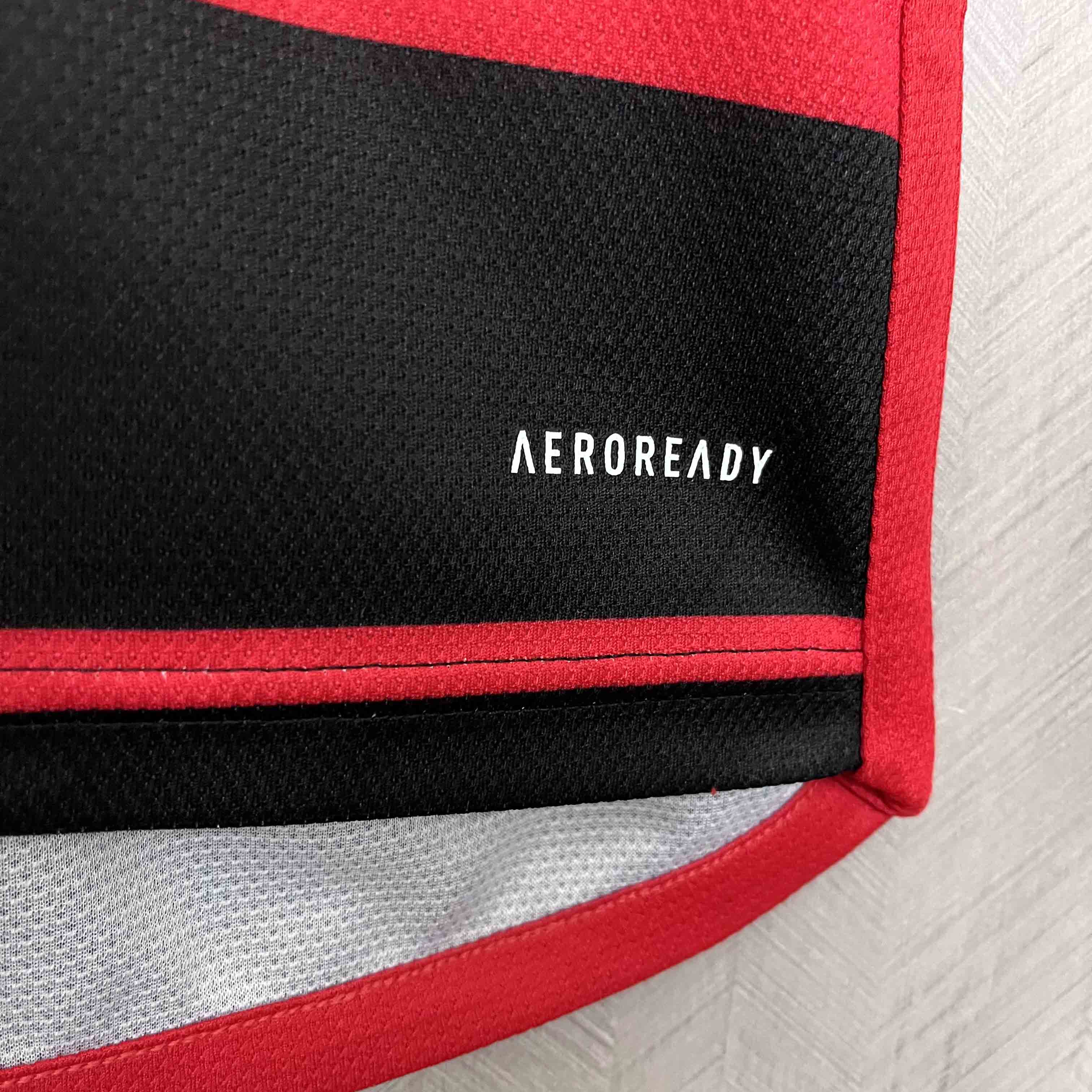 AlphaJersey-Flamengo 2024 Home Stadium Jersey With All Sponsor - Fans Version