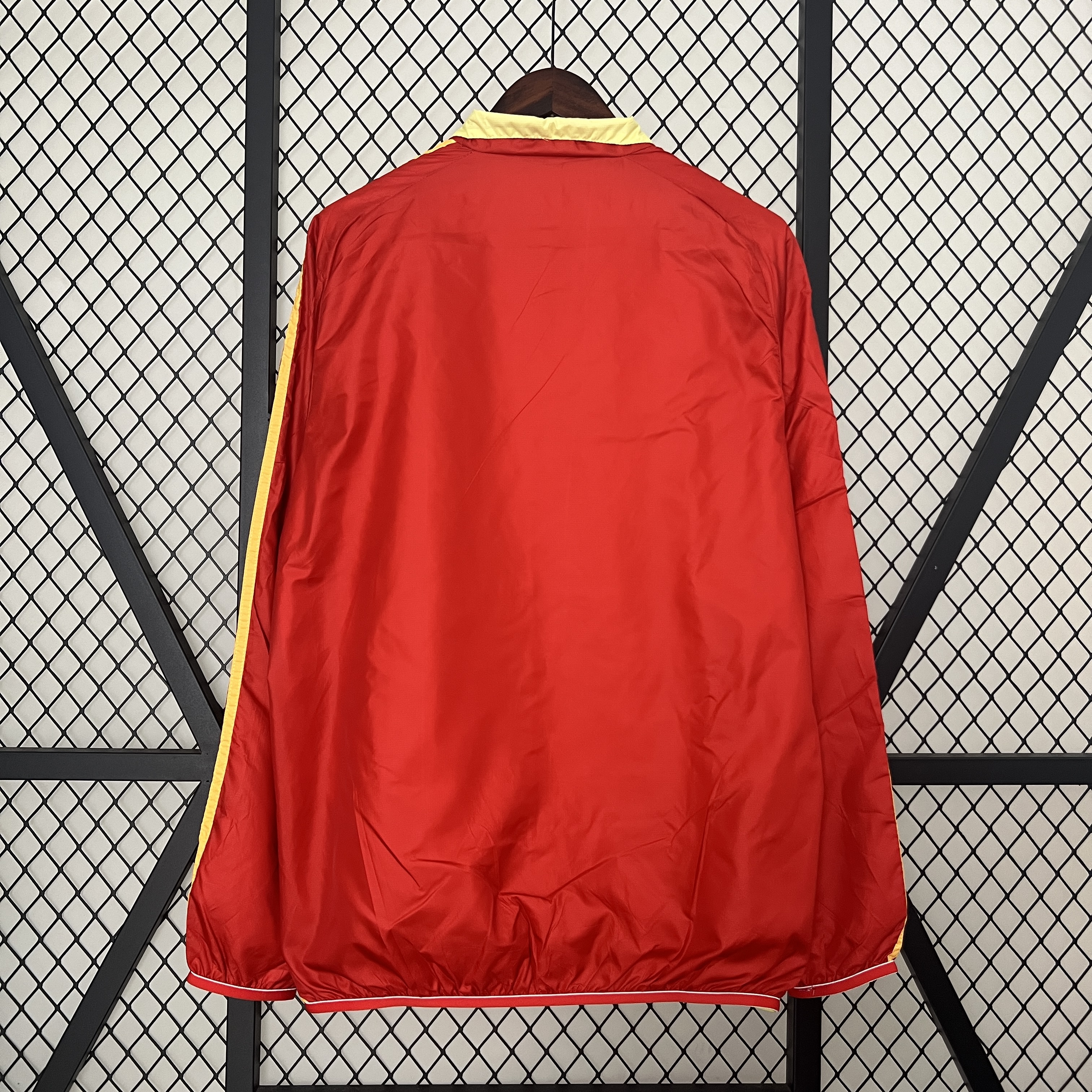 AlphaJersey-Spain 2024 Double Sided Reversible Windbreaker - Red & Yellow