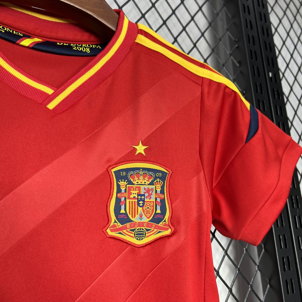 AlphaJersey-Retro Spain 2012 Home Stadium Kids Kit