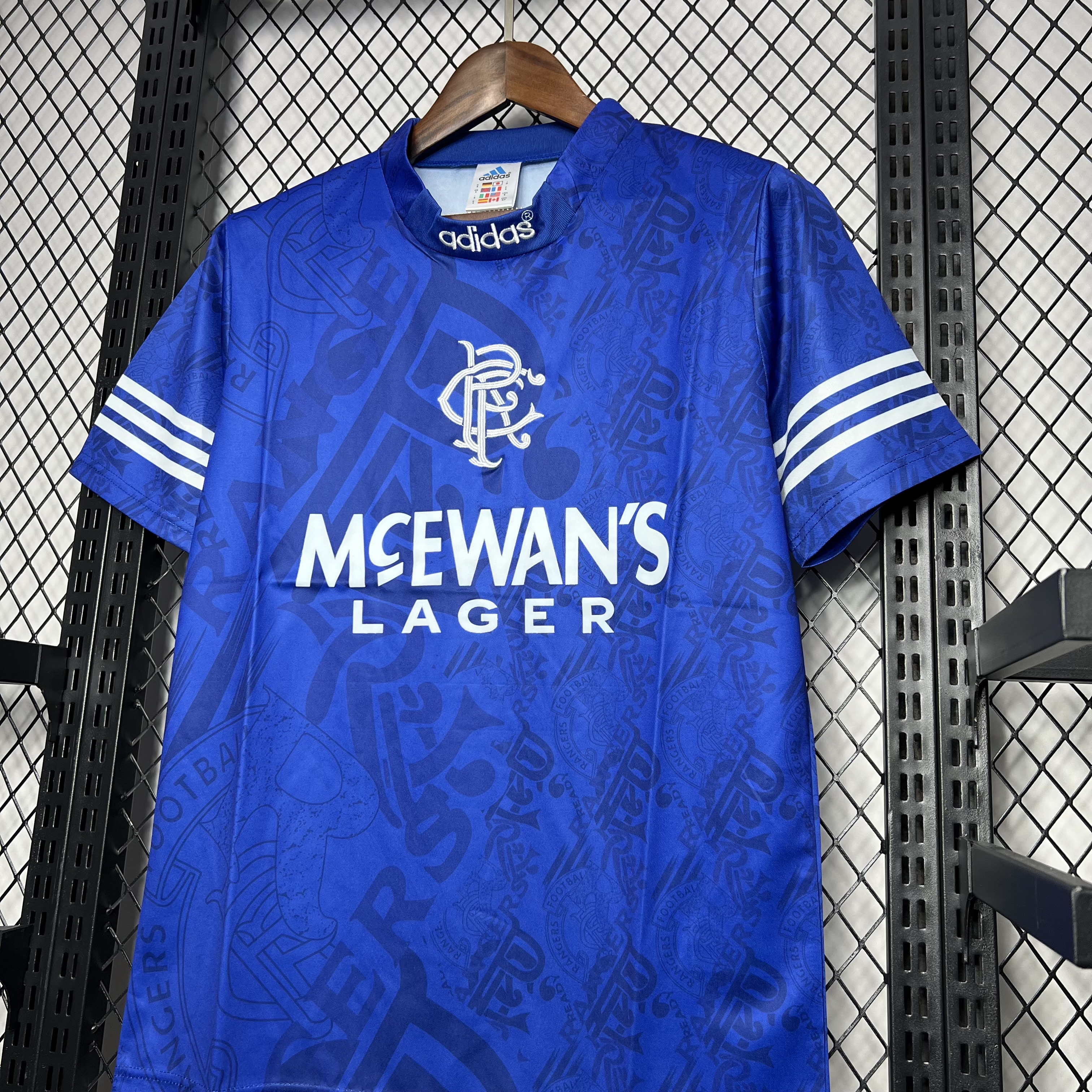 AlphaJersey-Retro Glasgow Rangers 1994-96 Home Stadium Jersey