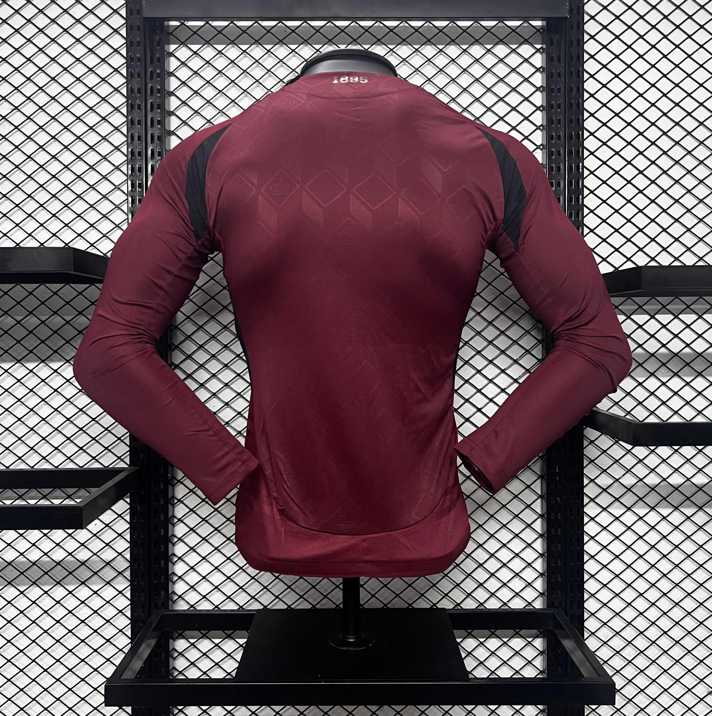 AlphaJersey-Belgium 2024 Home Stadium Long Sleeve Jersey - Player Version