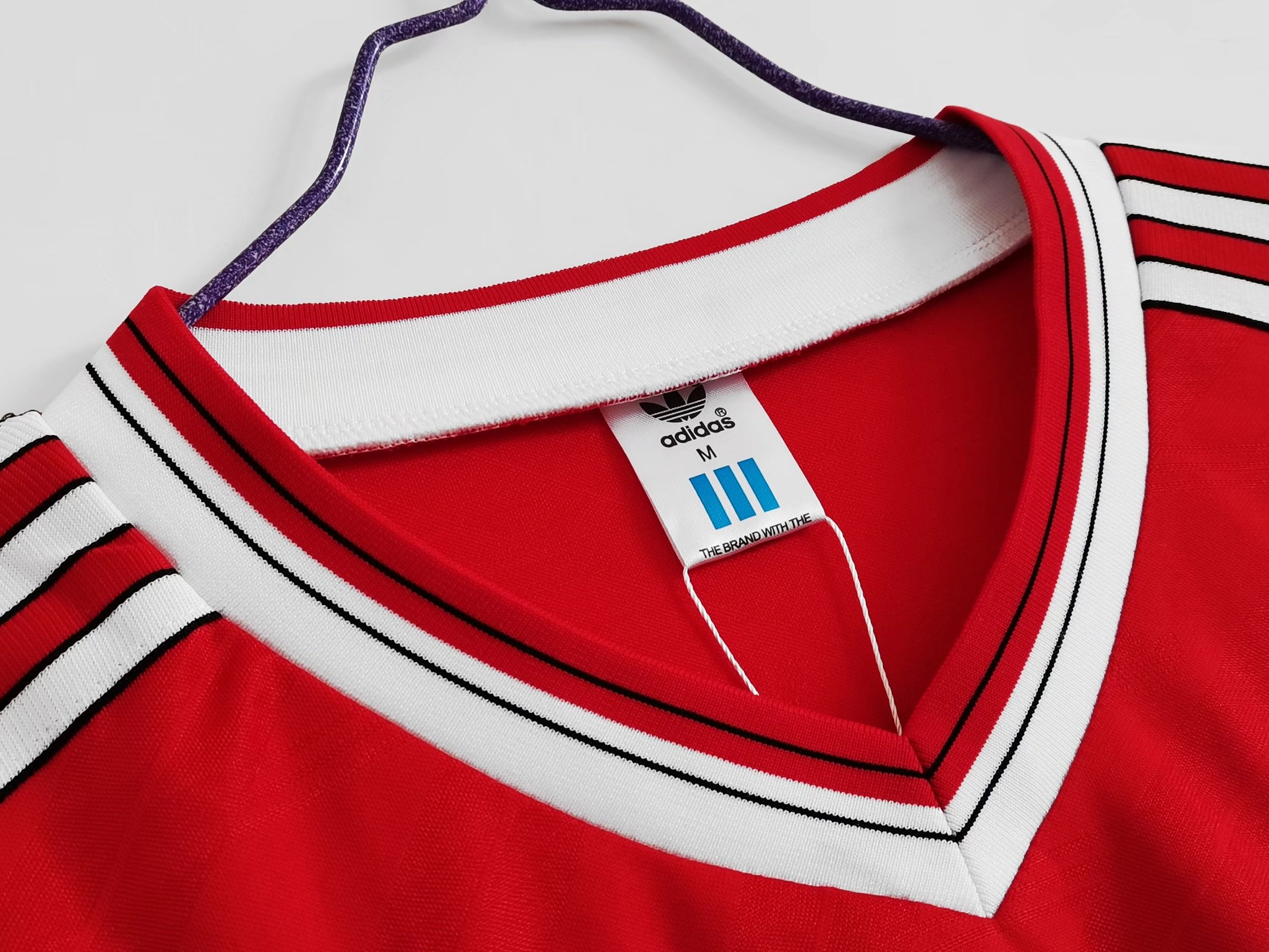 AlphaJersey-Retro Manchester United 86-88 Home Long Sleeve Jersey