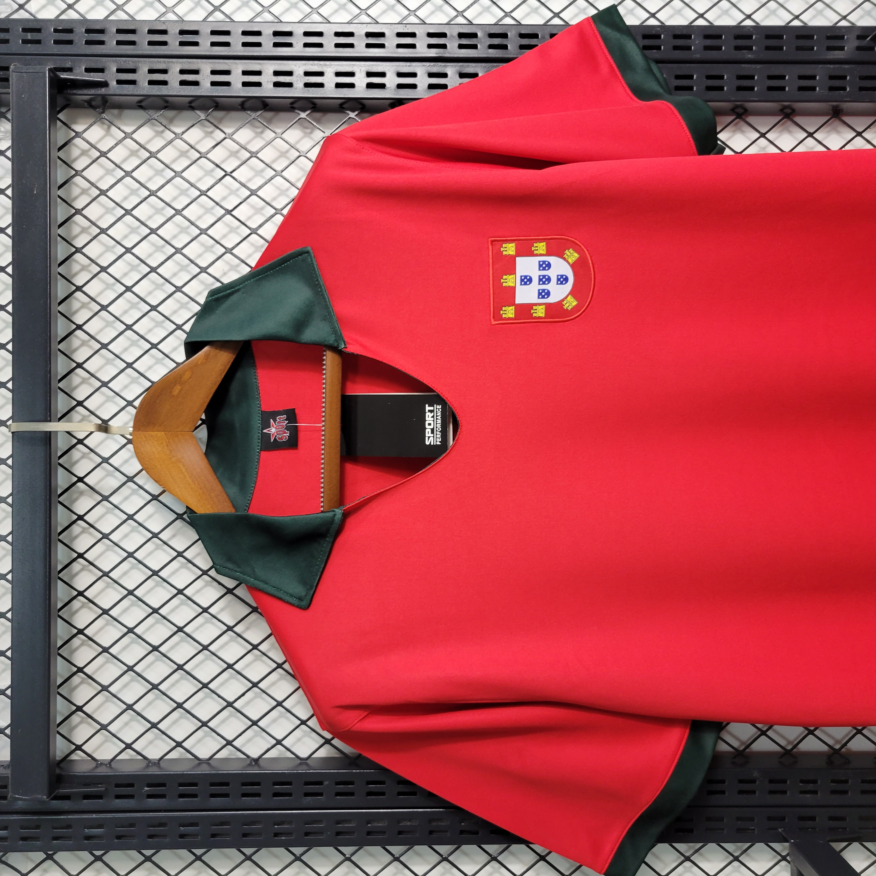 AlphaJersey-Retro Portugal 1972 Home Stadium Jersey