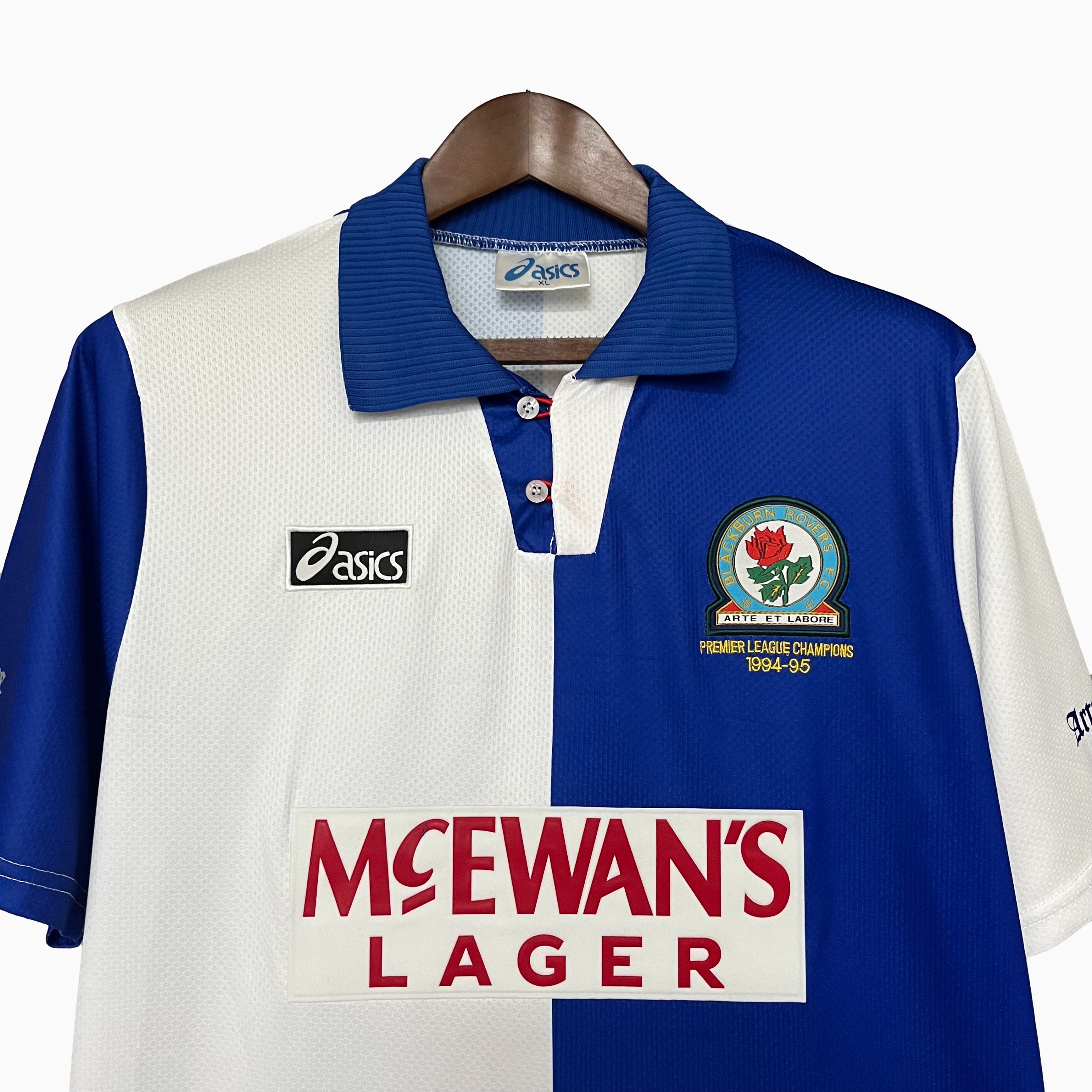 AlphaJersey-Retro Blackburn Rovers 1994-95 Home Stadium Jersey