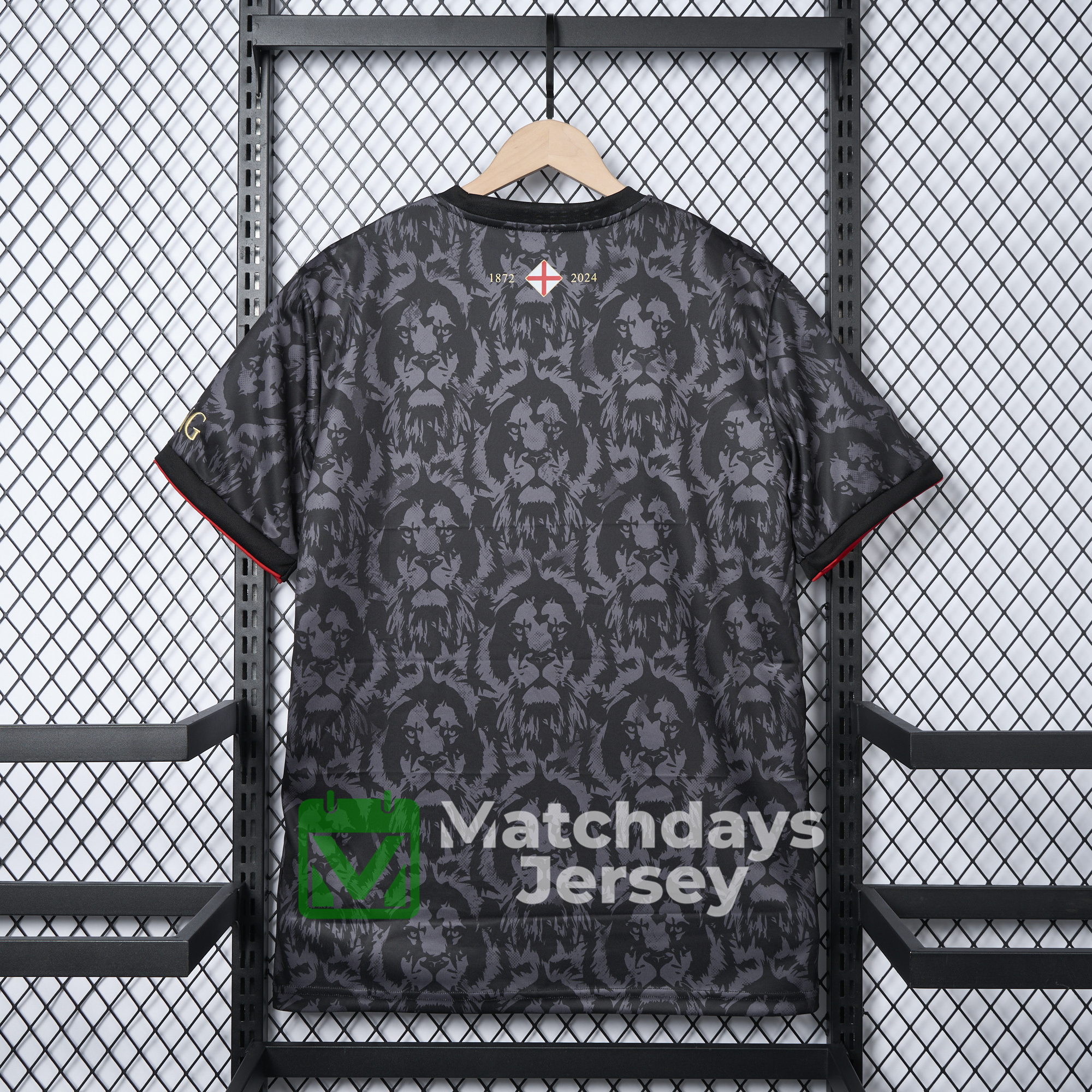 AlphaJersey-England 2024 Black The Lions Special Edition Jersey - Fans Version