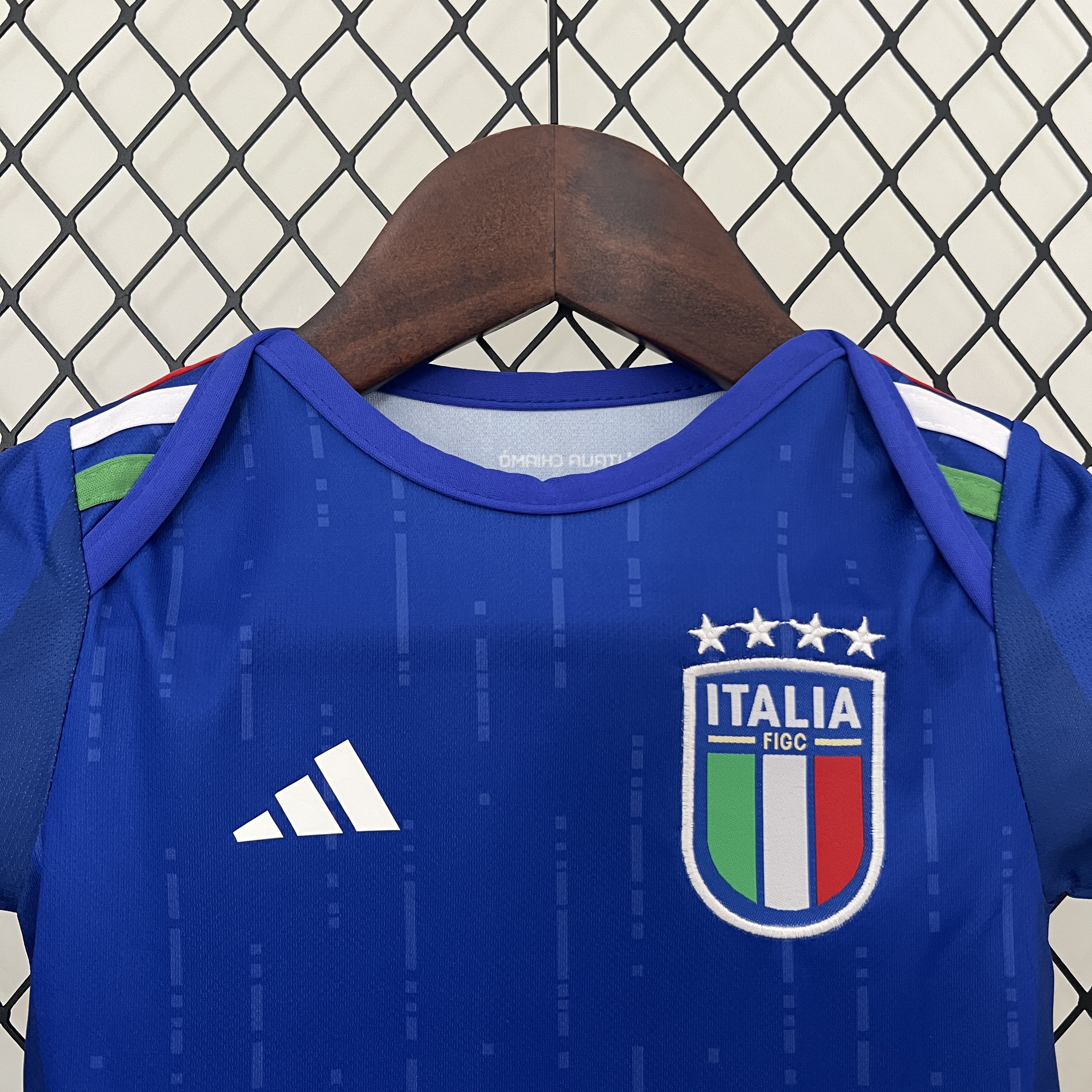 AlphaJersey-Italy 2024 Home Baby Crawling Suit
