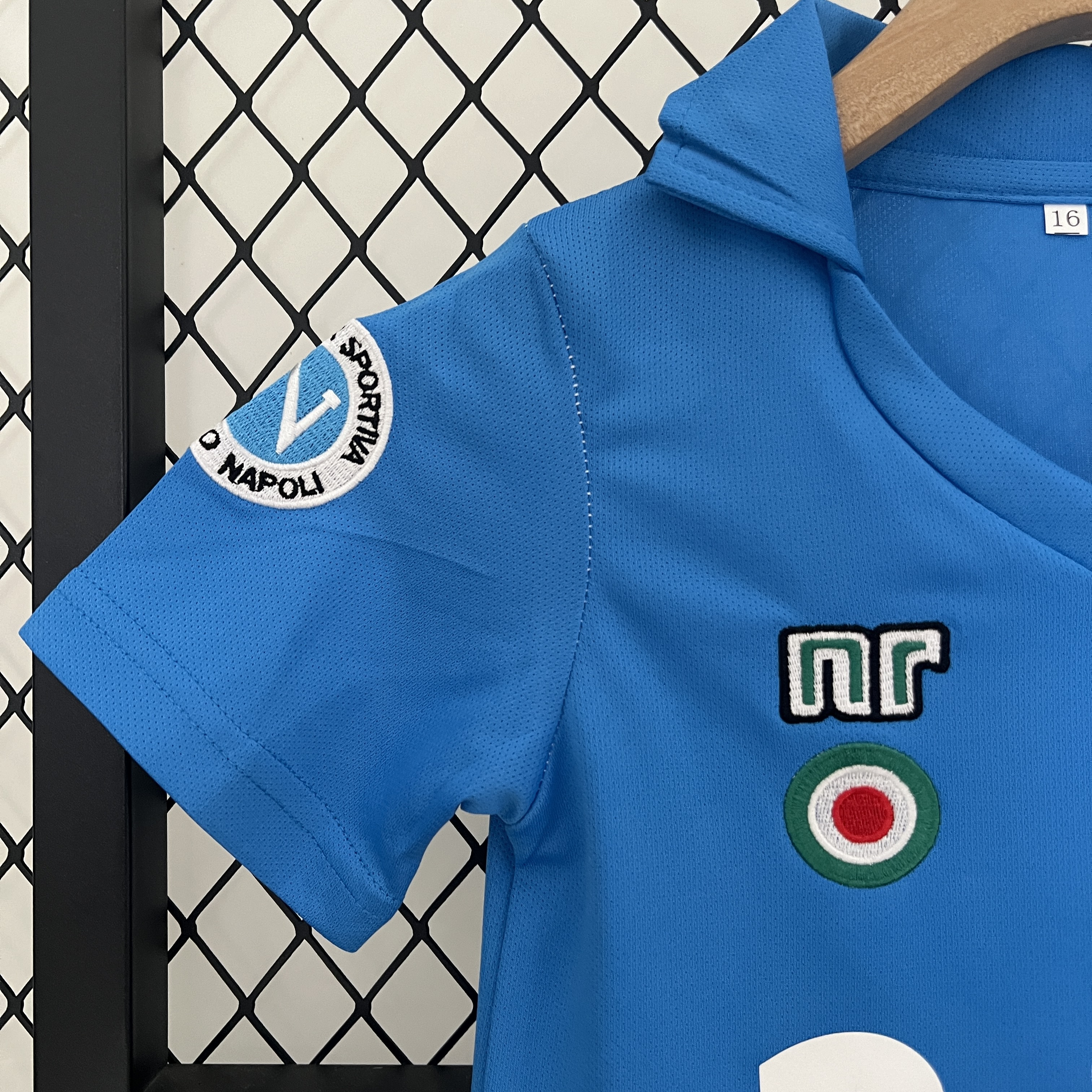 AlphaJersey-Retro Napoli 1987-88 Home Stadium Kids Kit