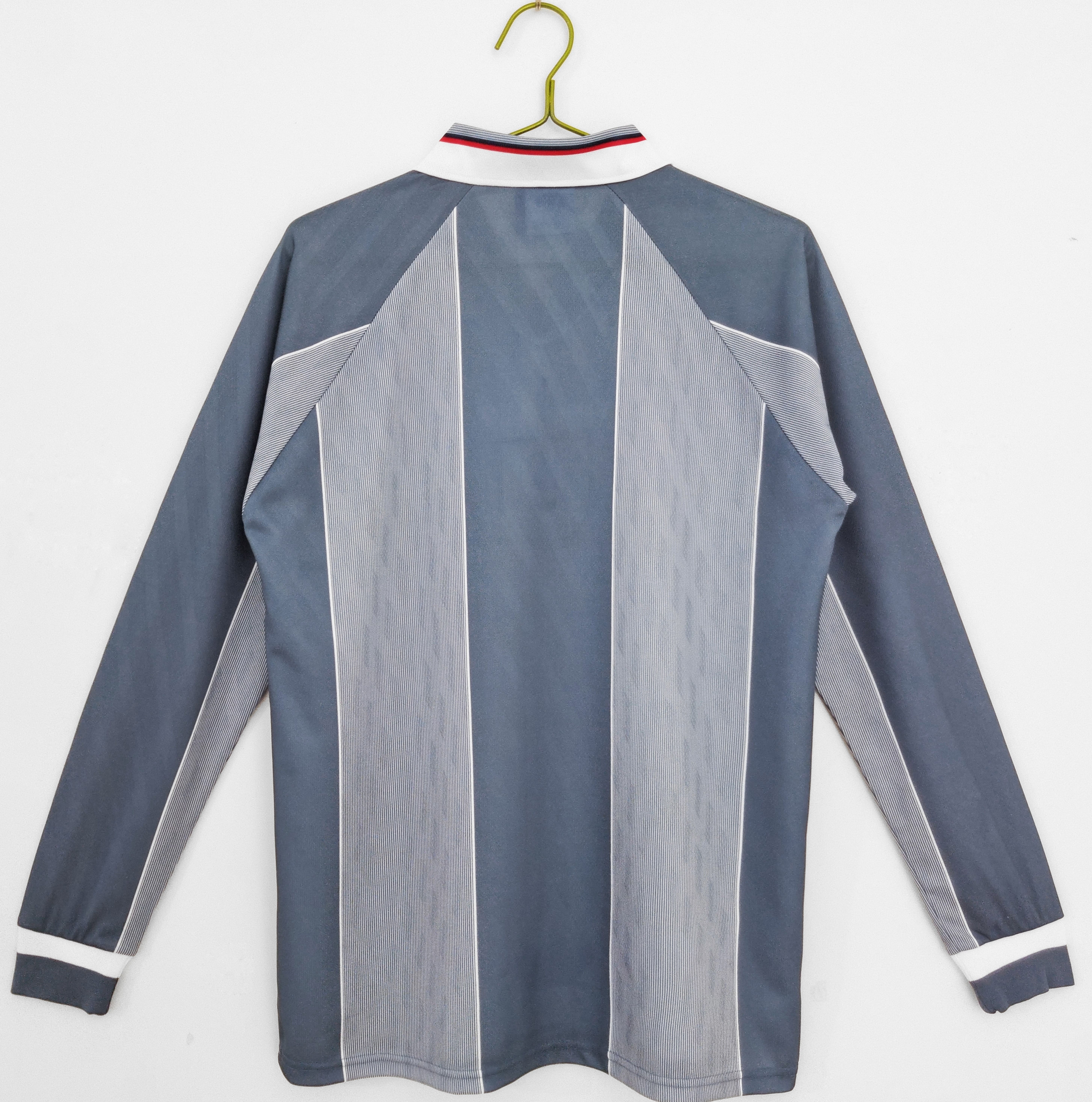 AlphaJersey-Retro England 1996 Away Stadium Long Sleeve Jersey