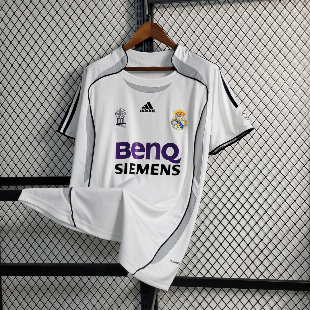 AlphaJersey-Real Madrid Retro 06-07 Home Stadium Jersey