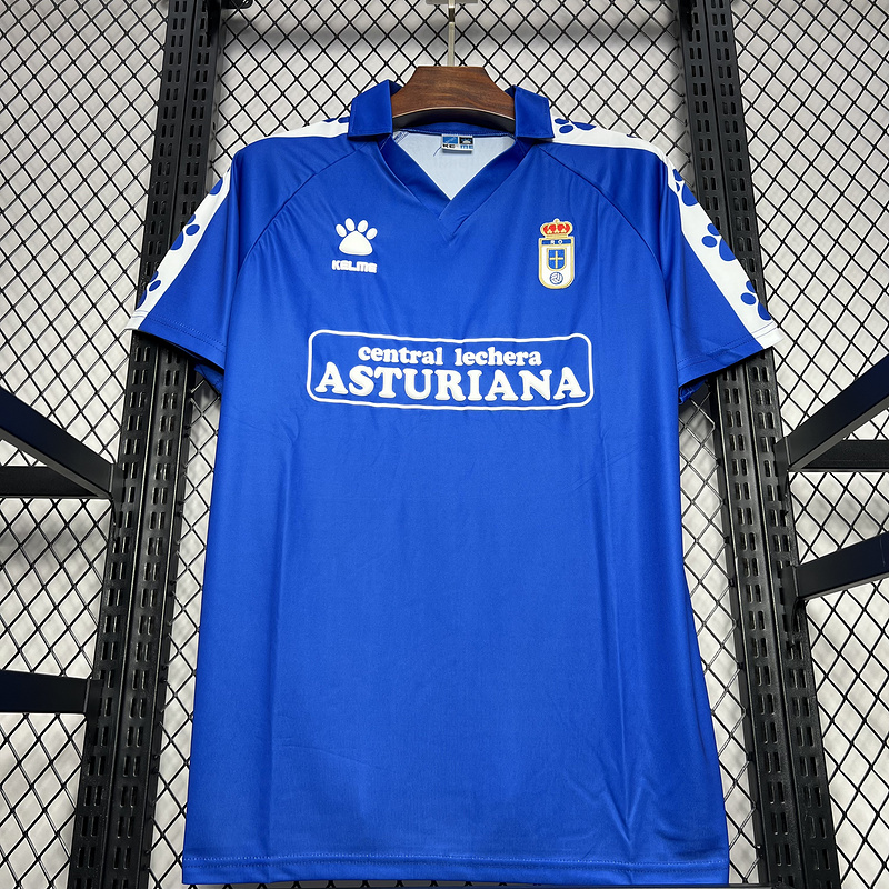 AlphaJersey-Retro Real Oviedo Vetusta 1990-91 Home Stadium Jersey