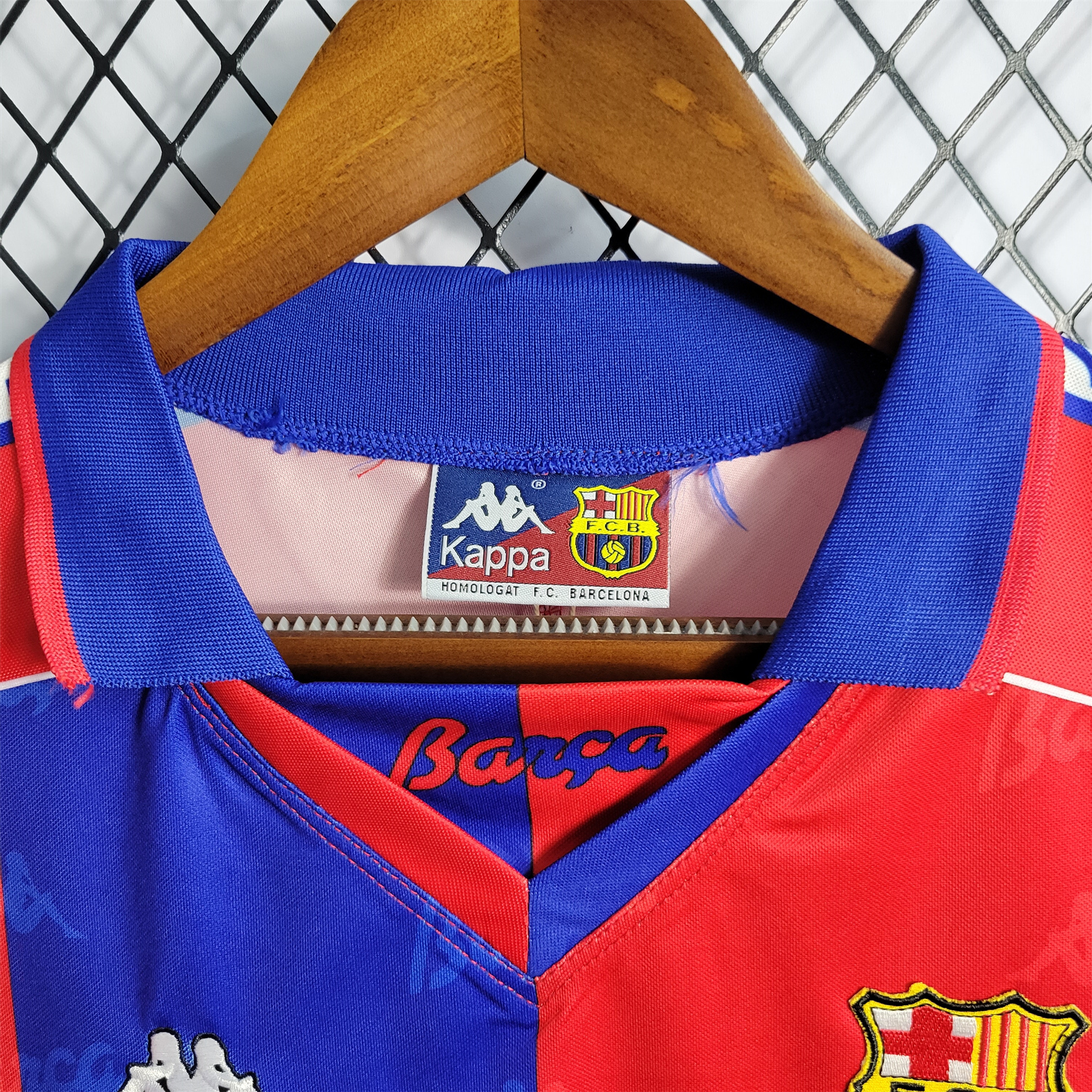 AlphaJersey-Retro Barcelona 92-95 Home Stadium Jersey
