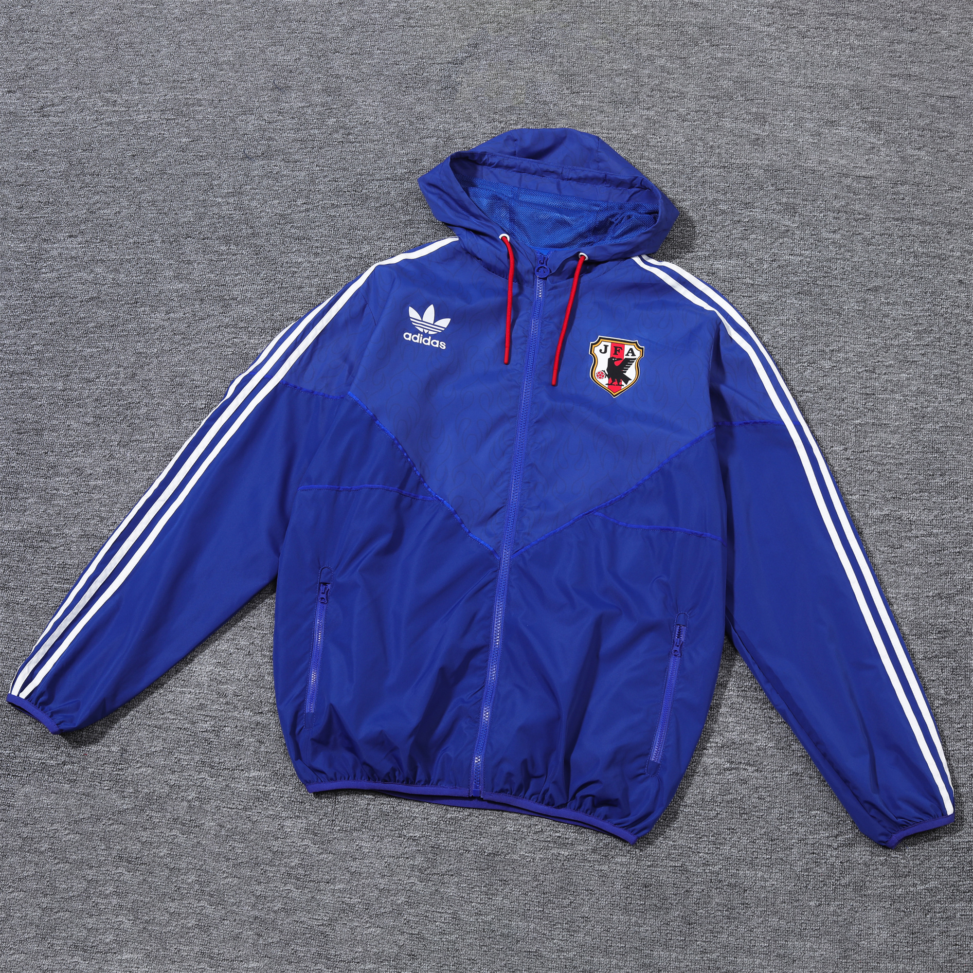AlphaJersey-Japan 2024 Vintage Flame '98 Style Hooded Windbreaker - Player Version
