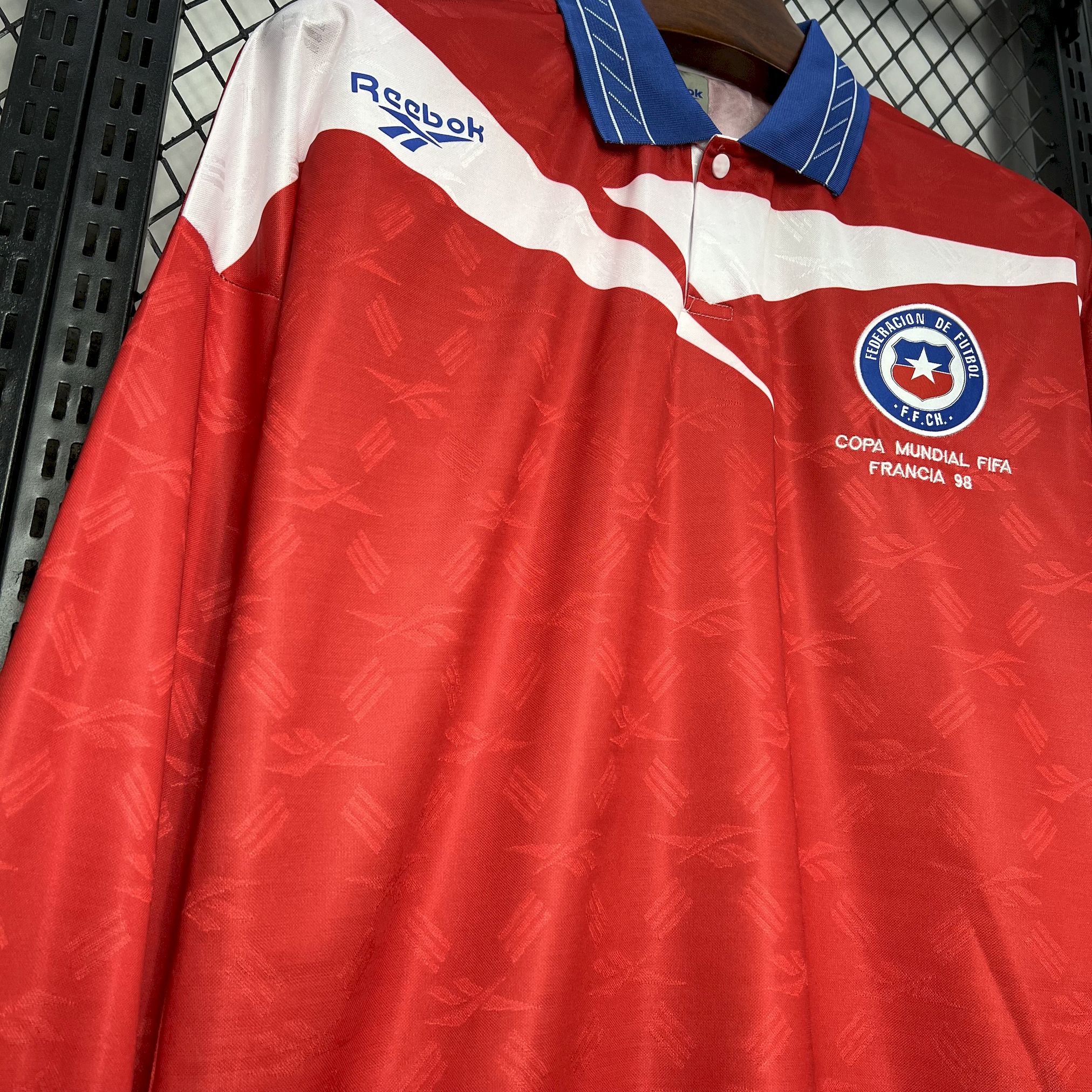 AlphaJersey-Retro Chile 1998 Home Long Sleeve Jersey