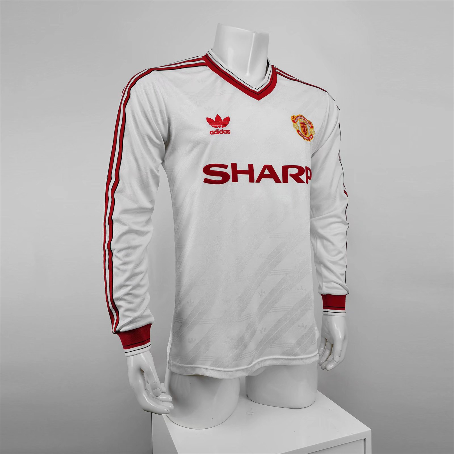 AlphaJersey-Retro Manchester United 86-88 Away Long Sleeve Jersey