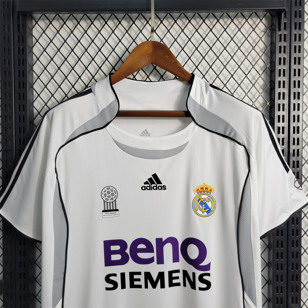 AlphaJersey-Real Madrid Retro 06-07 Home Stadium Jersey